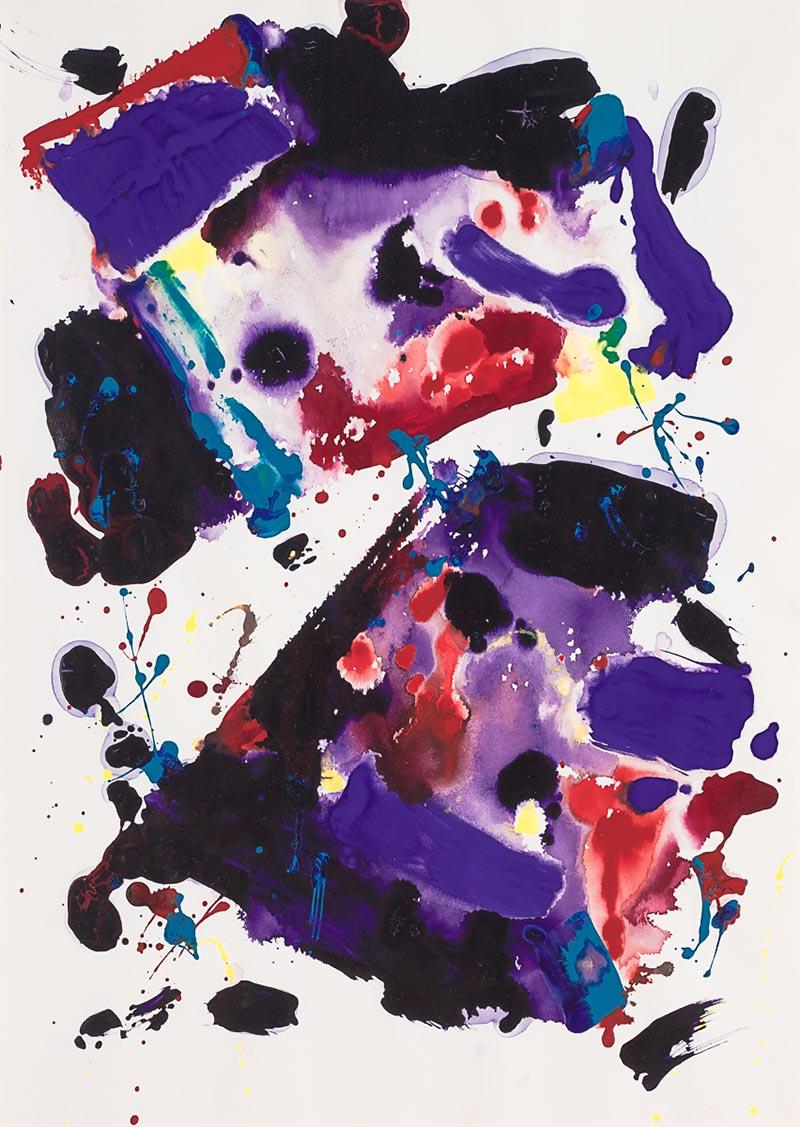 Abstract Painting Sam Francis - Sans titre, 1982 (SF82-254)