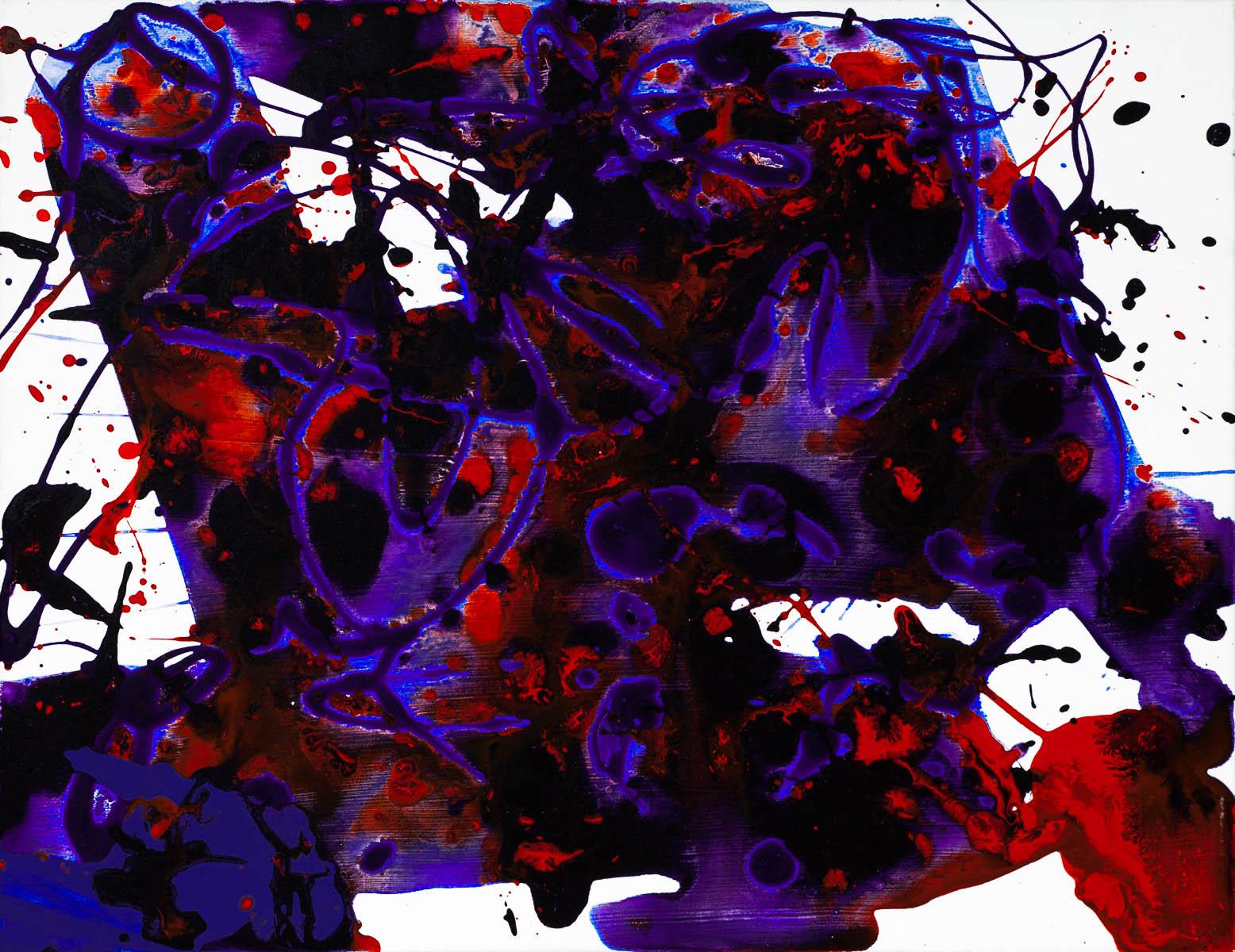 Abstract Painting Sam Francis - Sans titre, 1994 (SFP94-6)