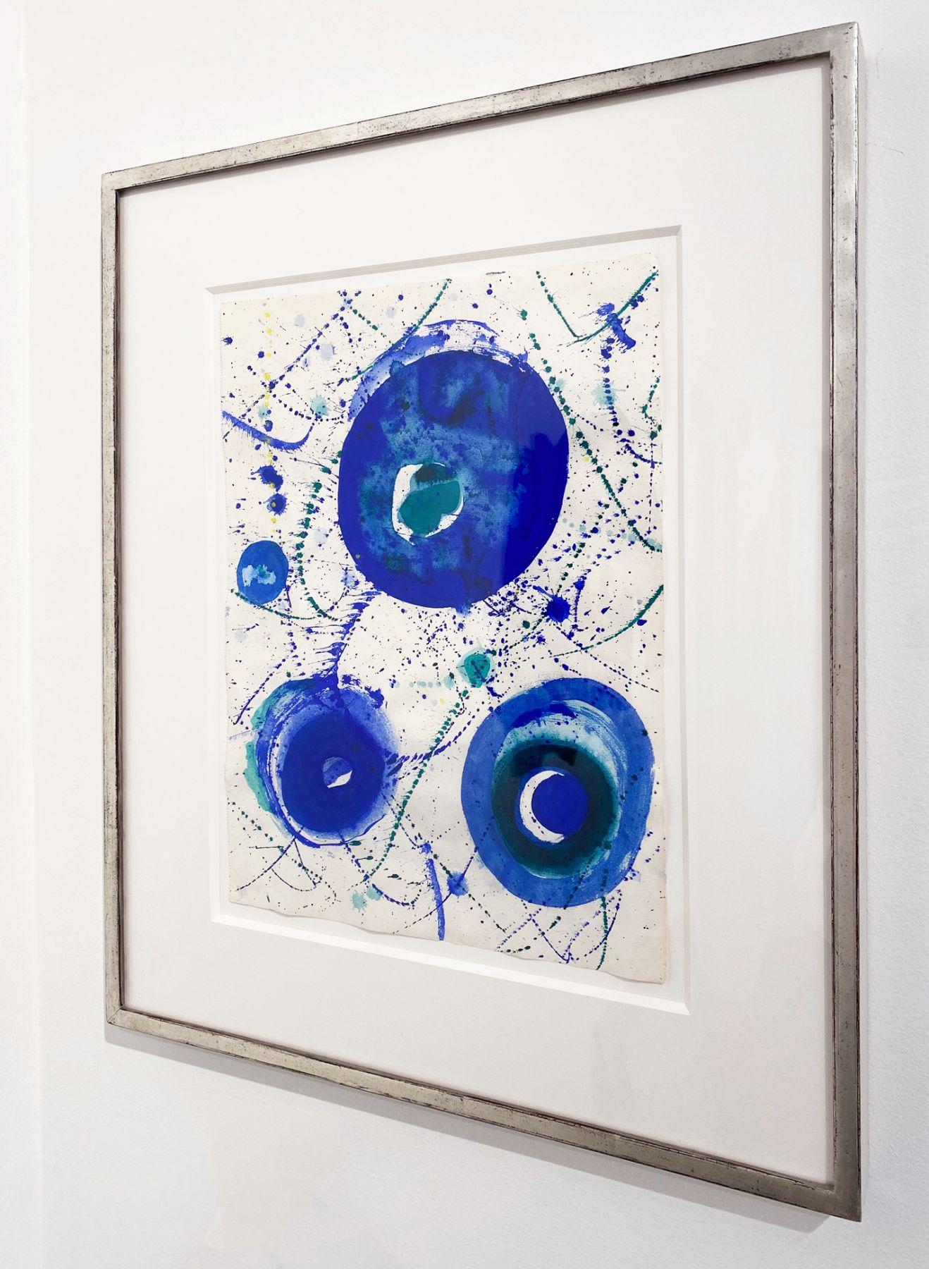 Untitled (Blue Ball) - Post-War Painting by Sam Francis