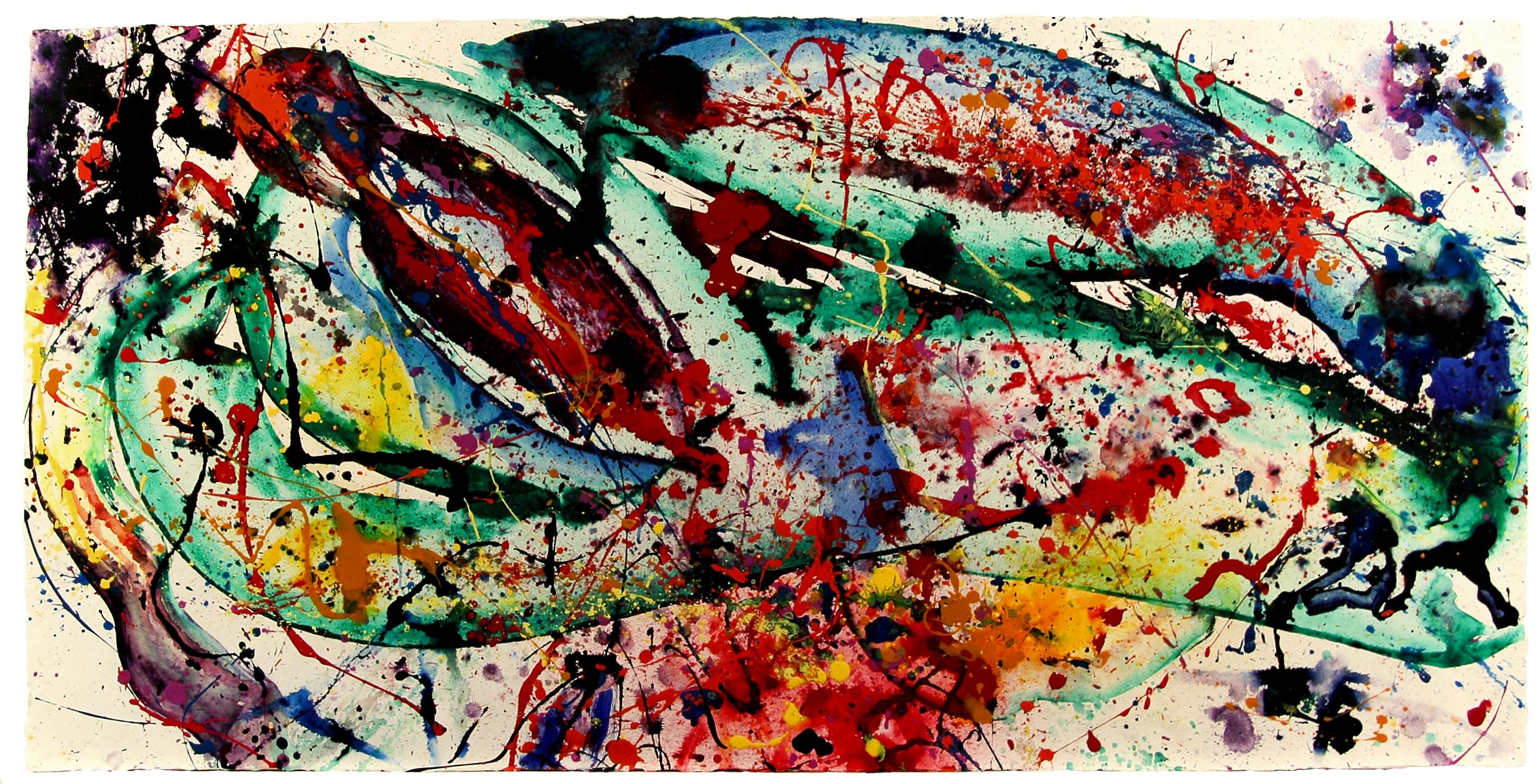 Abstract Painting di Sam Francis - Senza titolo (Foresta di ferro)