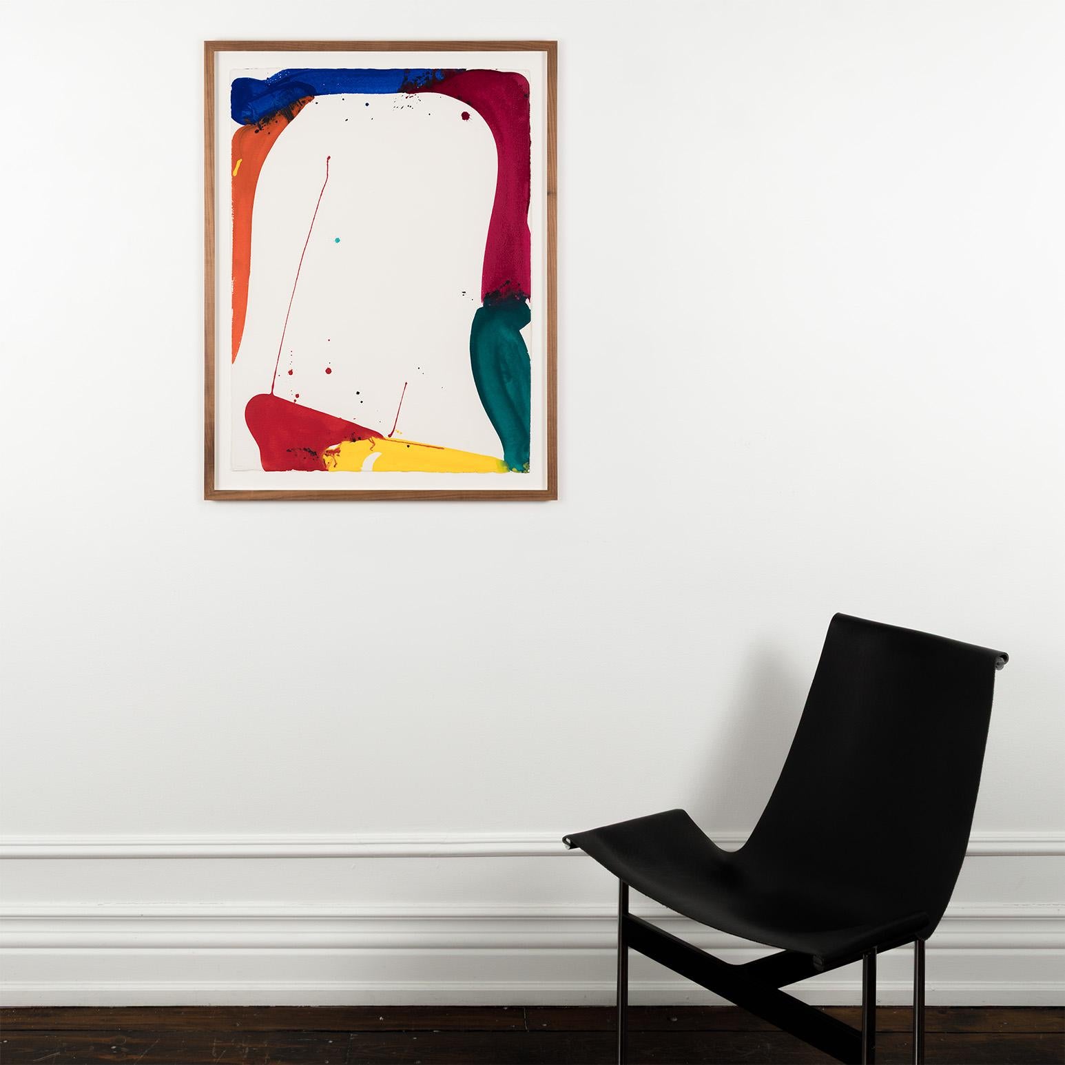 Untitled (Los Angeles) - Beige Abstract Painting by Sam Francis