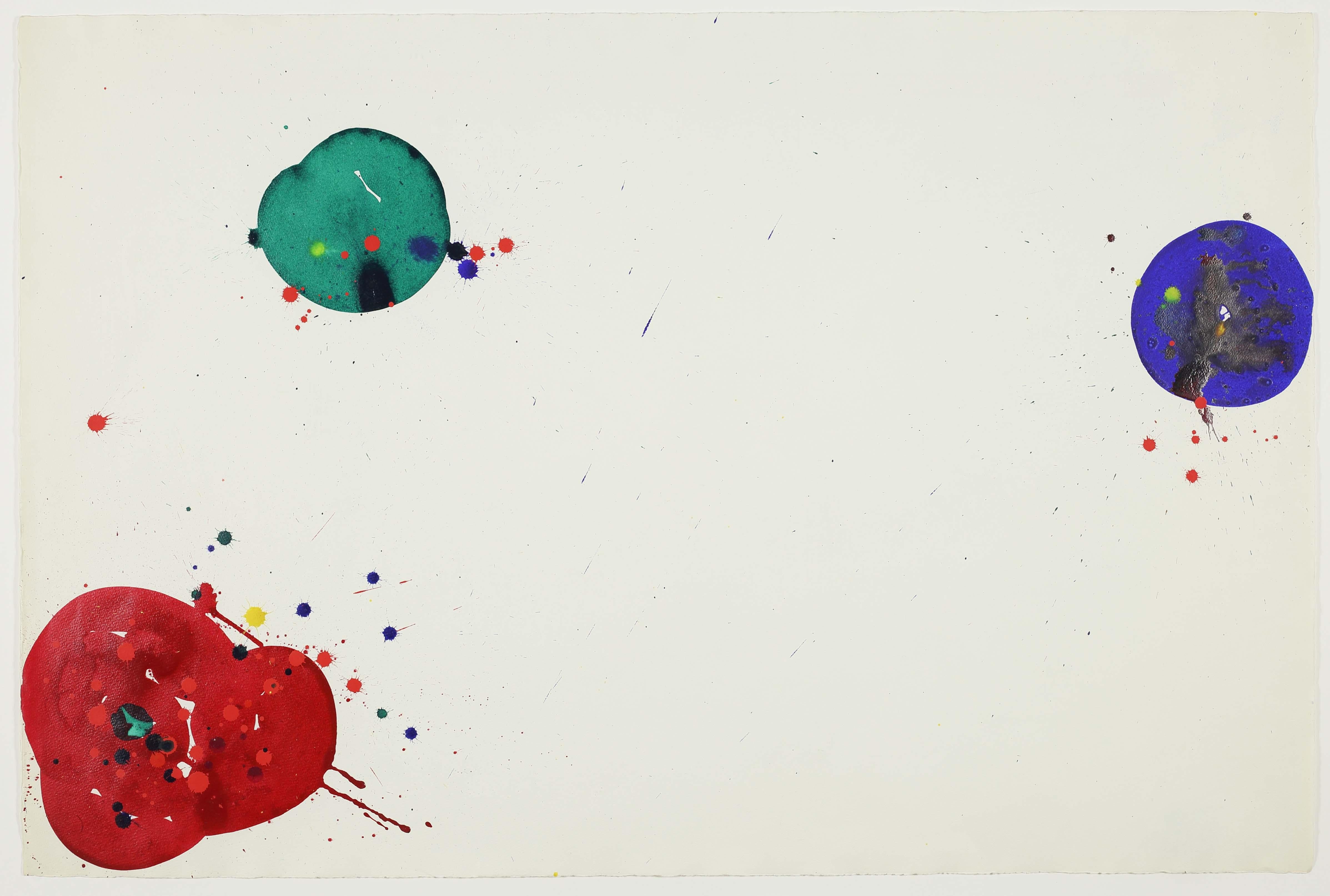 Abstract Painting di Sam Francis - Senza titolo (SF64-048)