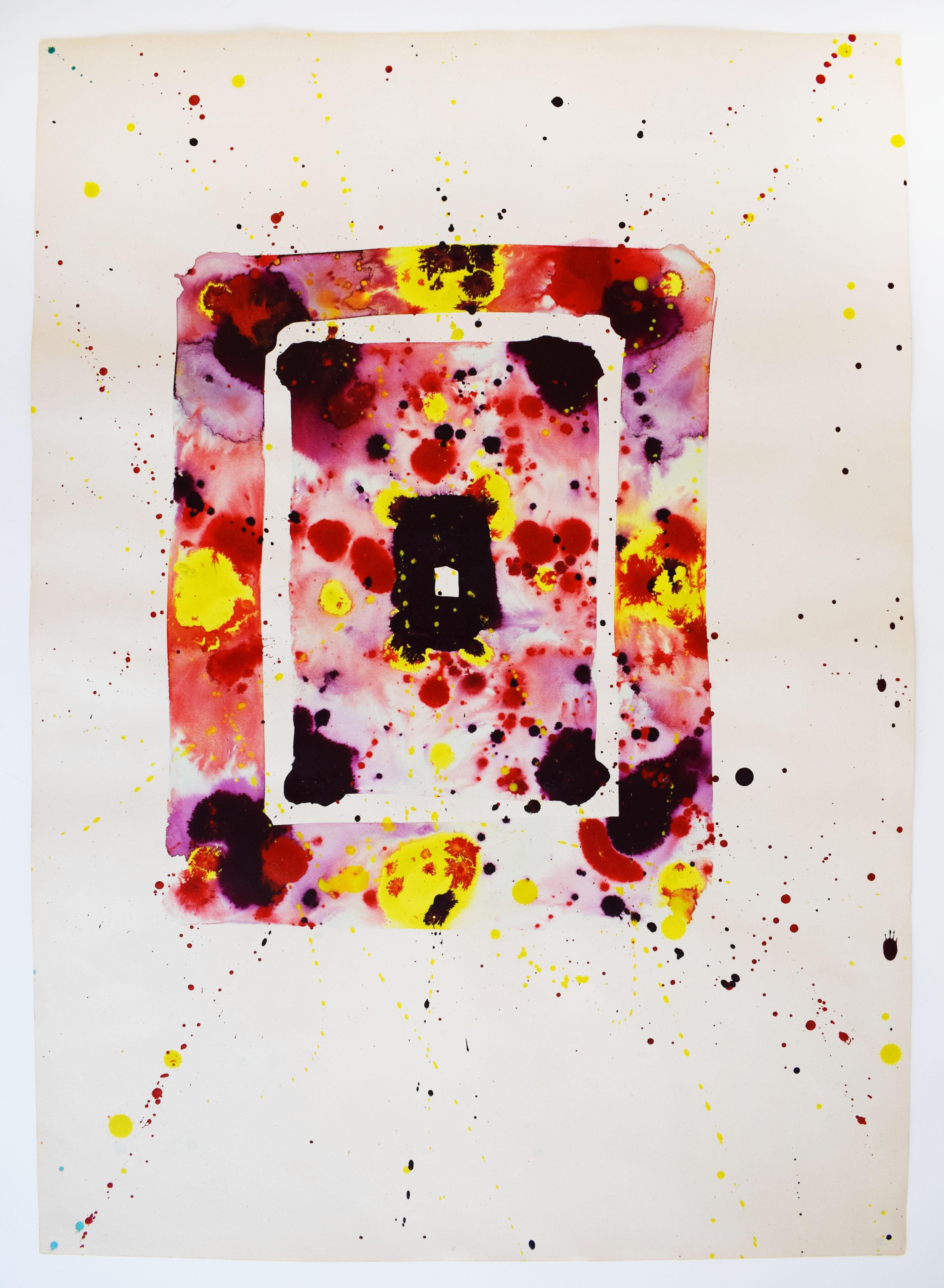 Untitled SF75-040 [Mandala] - American Abstract Art 1975 Mandala - Painting by Sam Francis