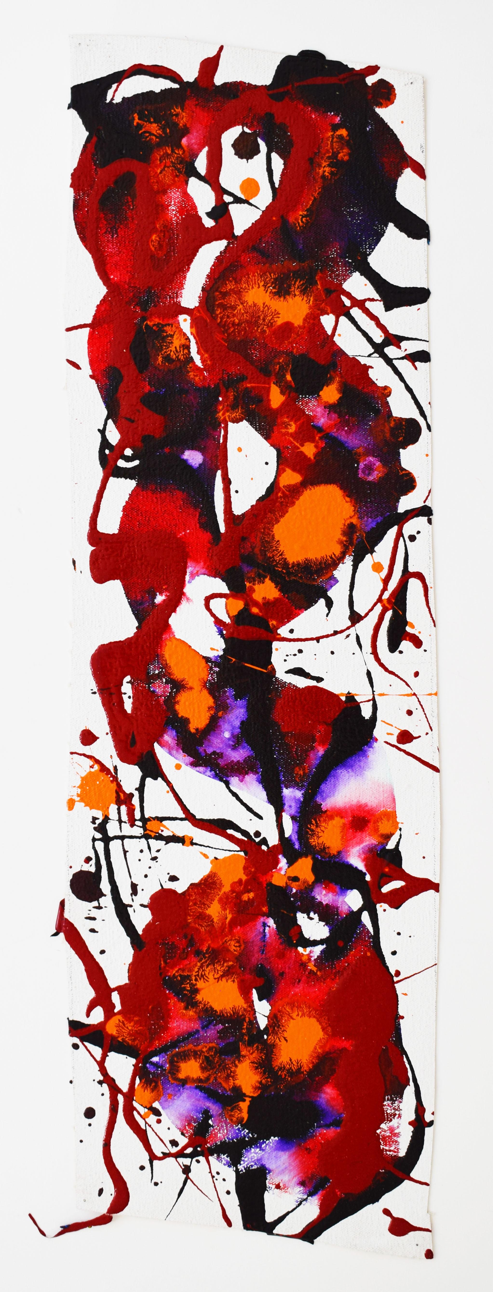 Sin título SF85-19 - Pintura Expresionismo Abstracto Americano - Painting de Sam Francis