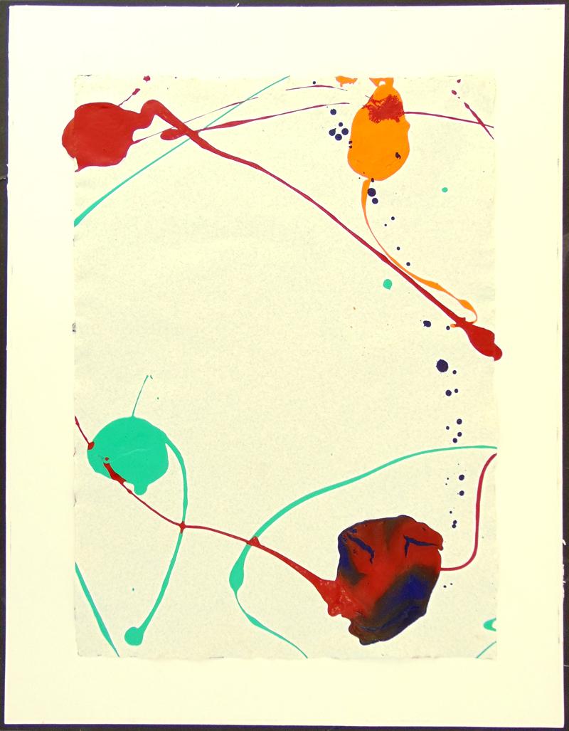  Untitled SF87-071 (Acrylic), 1987 - Painting by Sam Francis