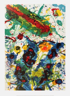 2004 Sam Francis 'Untitled SF-341' Modernism Multicolor, Gold, Green, White, Yellow
