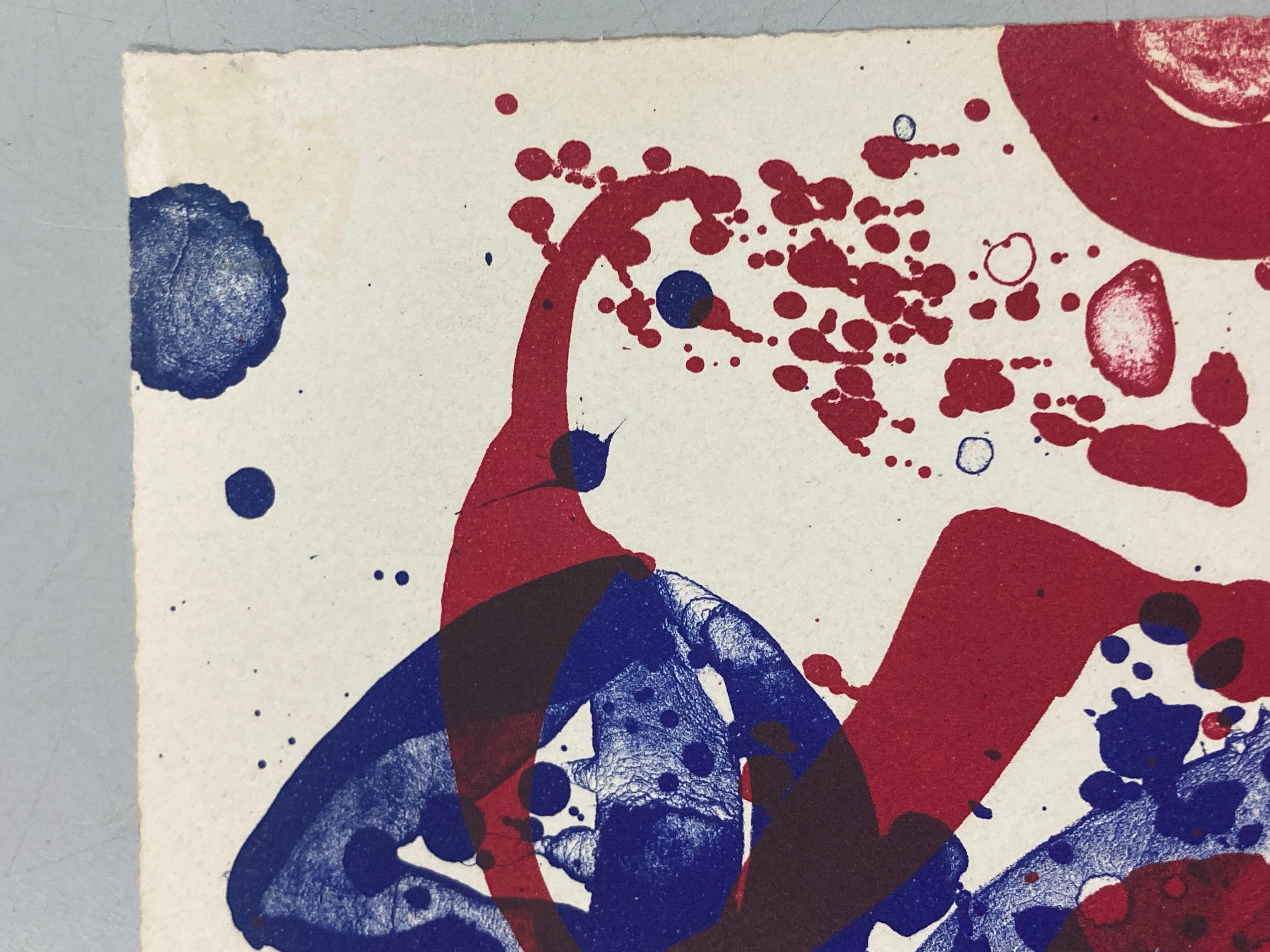 An 8 Set--3 * An 8 Set--5 - Abstract Expressionist Print by Sam Francis