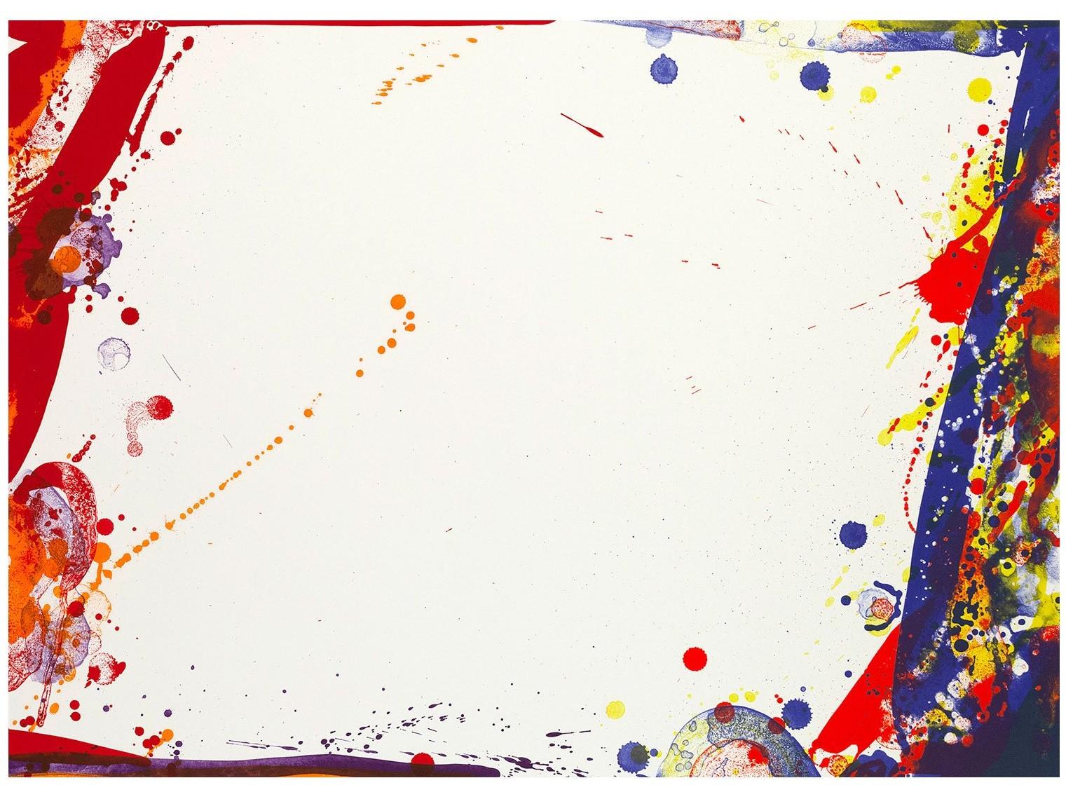 A notably small edition, this original lithograph was created by Sam Francis in 1969 and is hand-signed by the artist in pencil, and numbered (verso), measuring 22 x 30 inches (56 x 76.2 cm), unframed.  From the edition of just 20, the artwork is