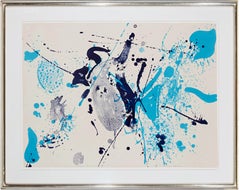 Sam Francis - Blue-Violet, Lithograph, Stanford University Art Museum, Signed Ed. of 9, Framed Blue-Violet, Lithograph, Stanford University Art Museum, Signed Ed. of 9, Framed