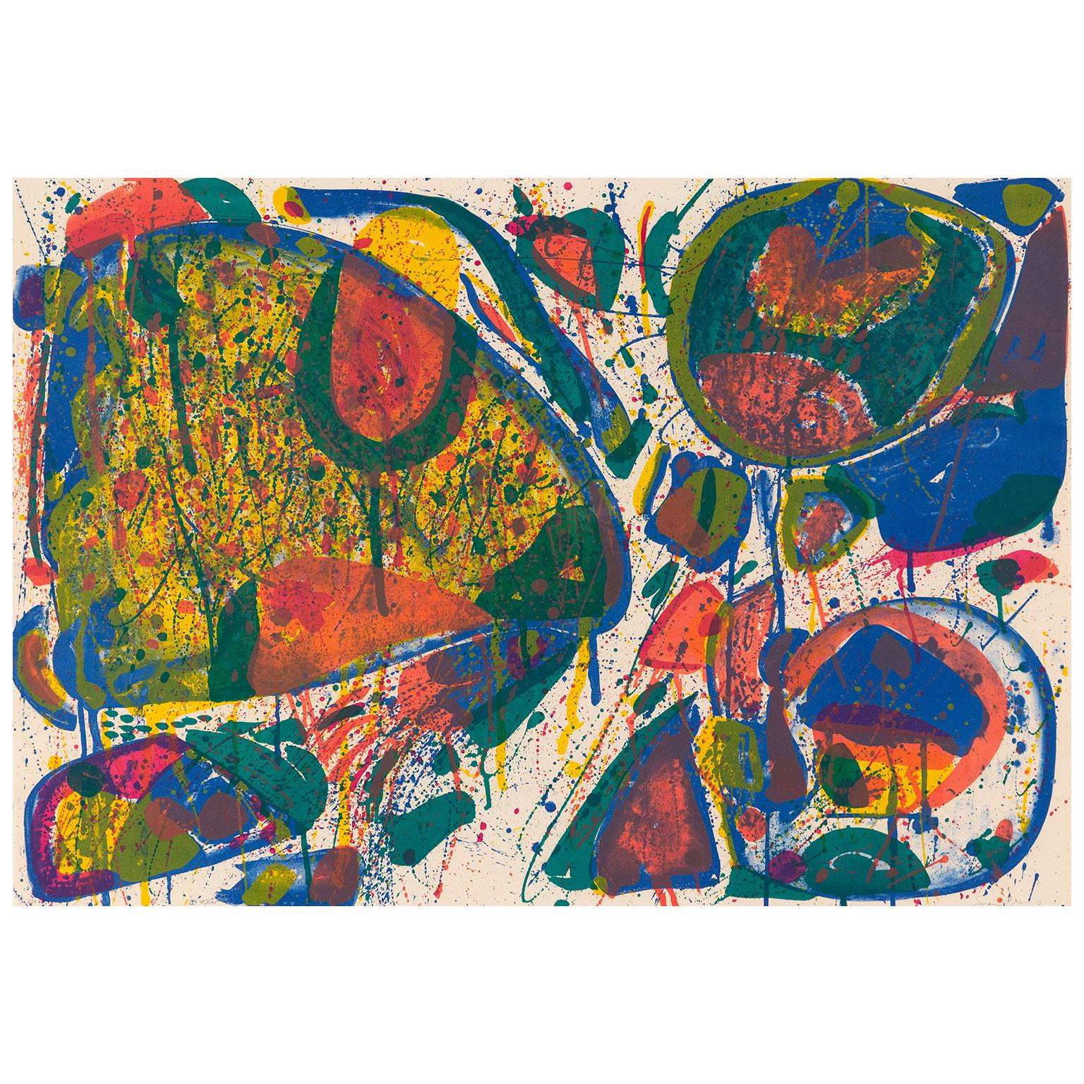 Bright Jade Ghost - Print by Sam Francis