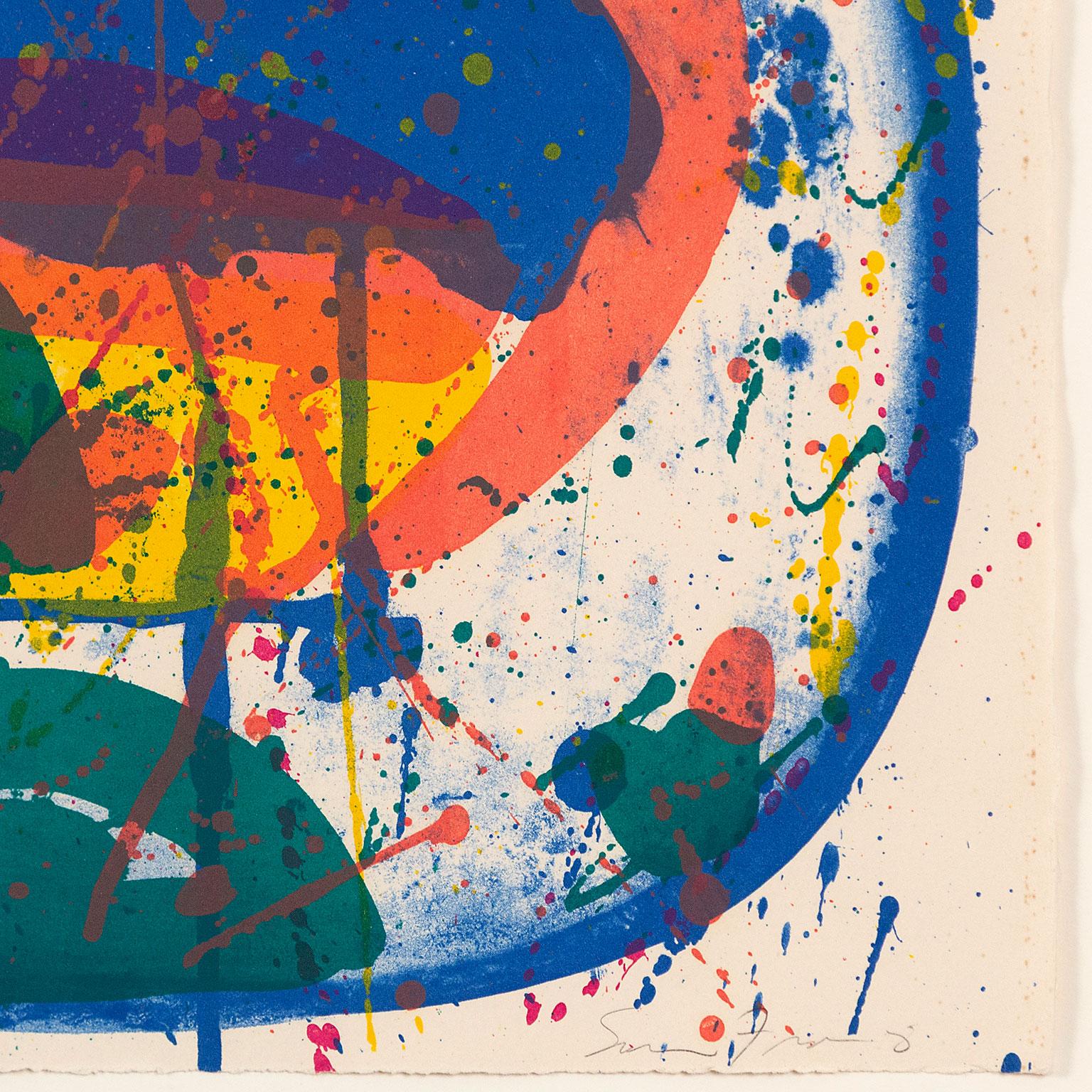 Bright Jade Ghost - Abstract Expressionist Print by Sam Francis