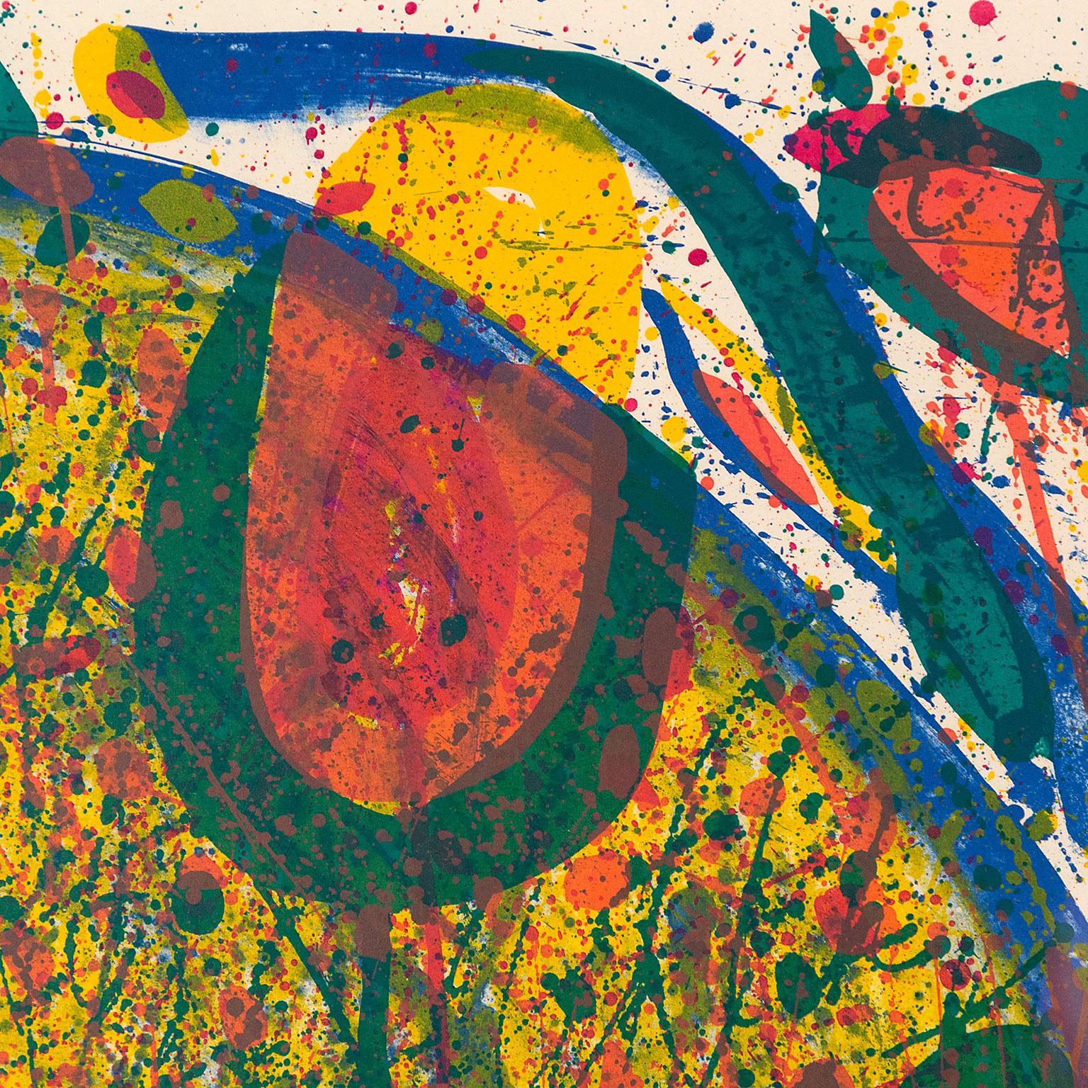 Sam Francis (1923-1994) is one of the most distinctive and collected 20th-century abstract artists. 

After serving in the Air Force in WW II, Francis returned to California immersing himself in art making. By the end of the 1940s, he was devoted to