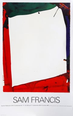 Centre National d'Art Contemporain, Poster espressionista astratto di Sam Francis