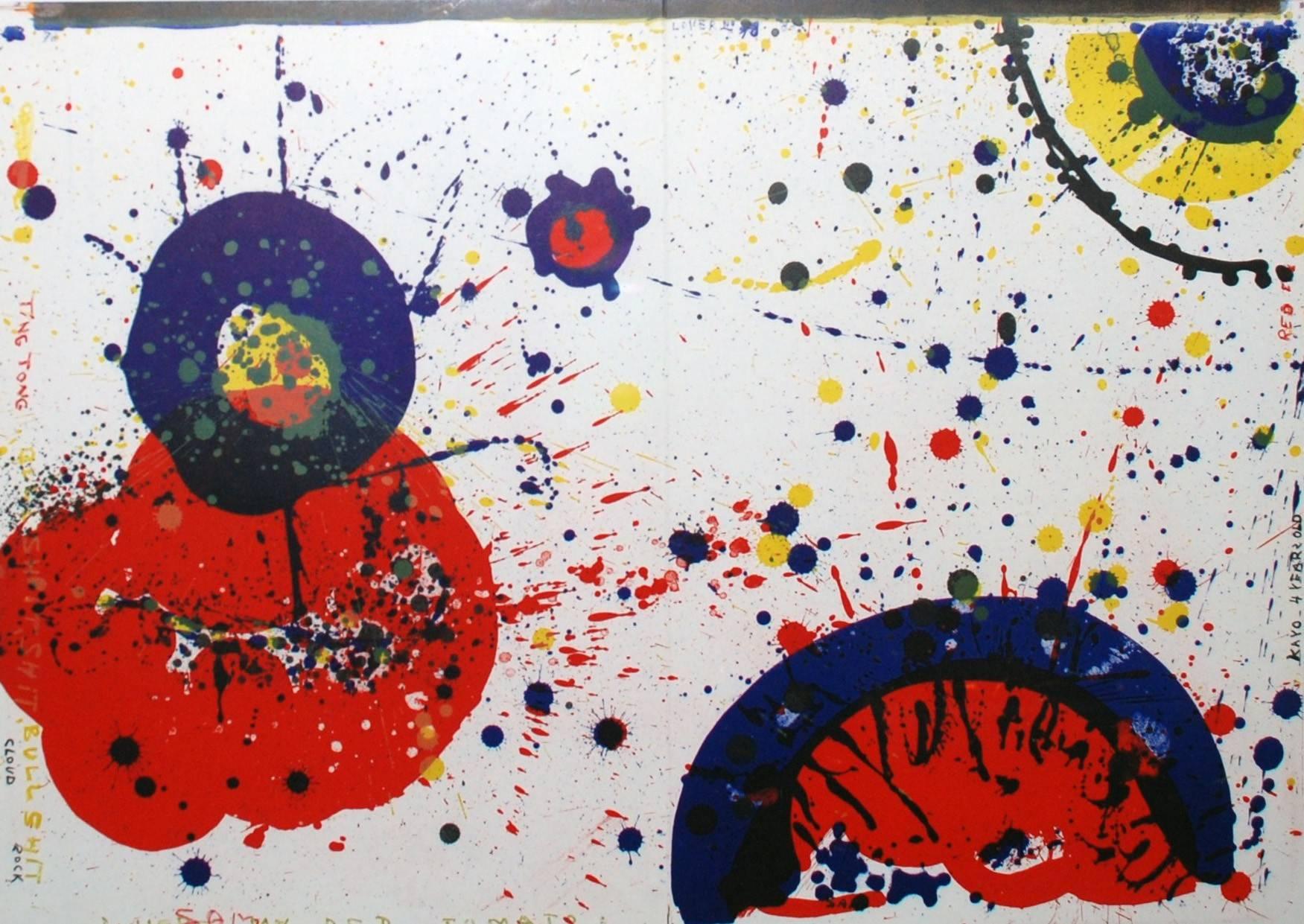 Cloud Rock and Kayo 4 Years Old -- Red Eye, from 1¢ Life - Print by Sam Francis