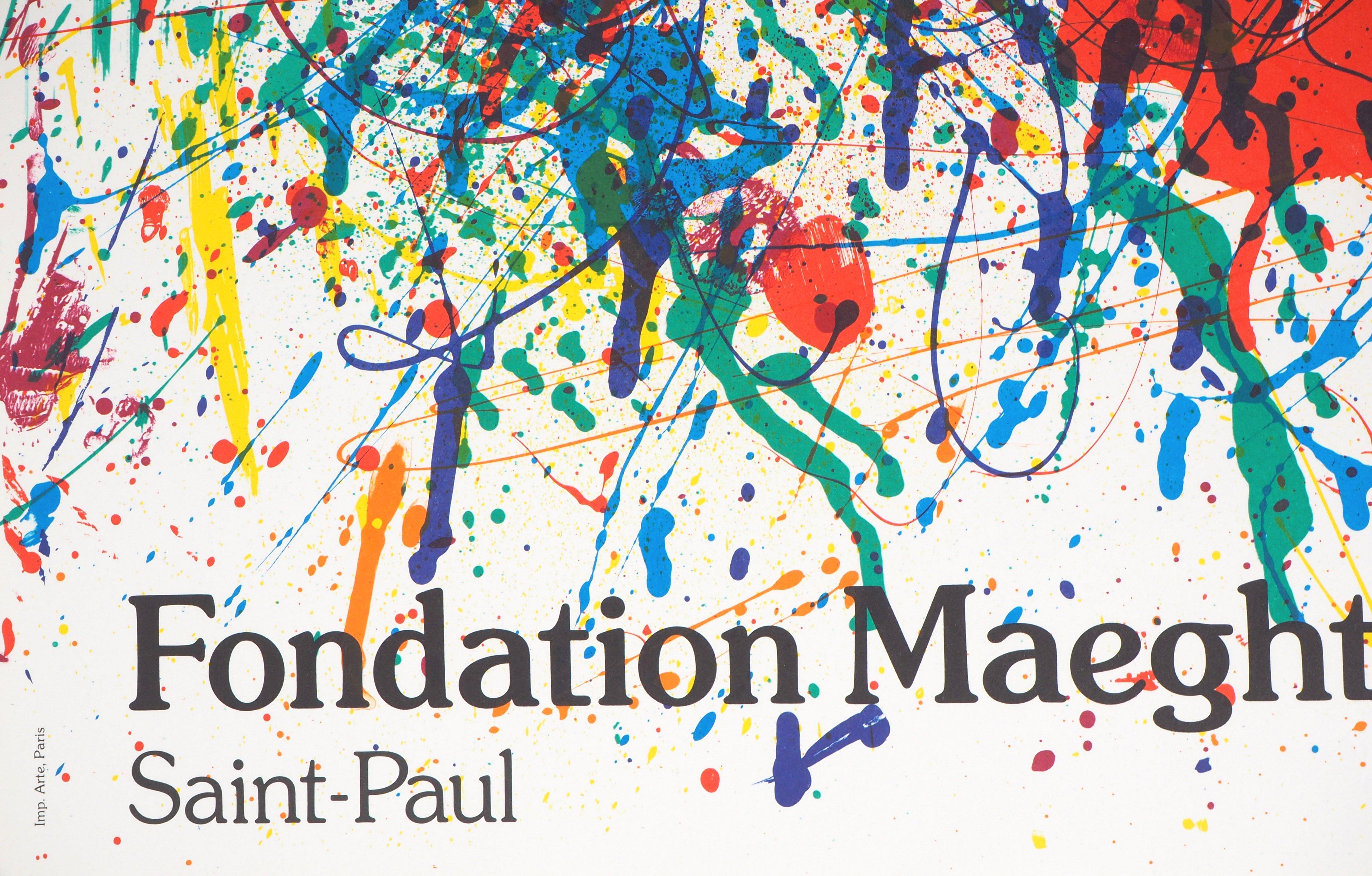 Color Explosion - Original lithograph (Maeght 1983) - American Modern Print by Sam Francis