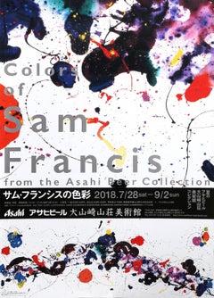 Colores de Sam Francis, Póster expresionista abstracto de Sam Francis