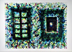 "Concert Hall Set III" Large original color lithograph