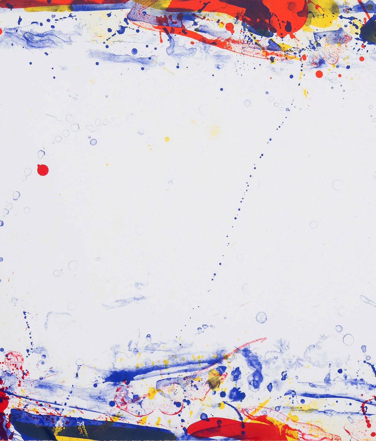 Humedad, Litografía, EE.UU. 1969, Firmada y numerada por el artista - Print Expresionismo abstracto de Sam Francis