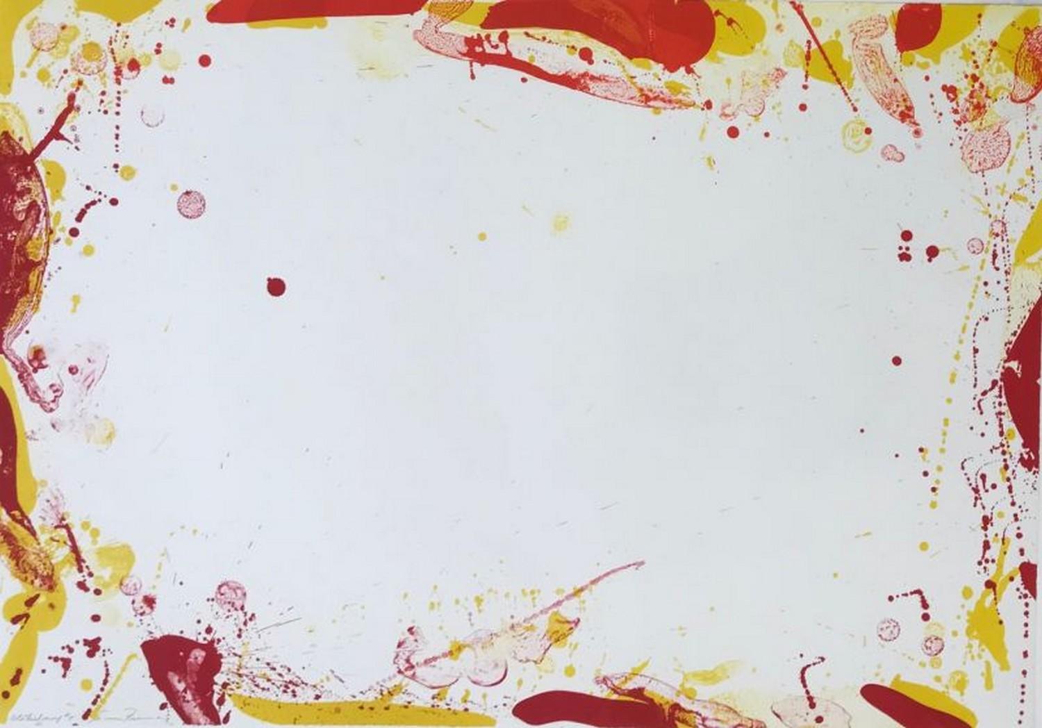 Sam Francis Abstract Print - Damp (SF 90) 