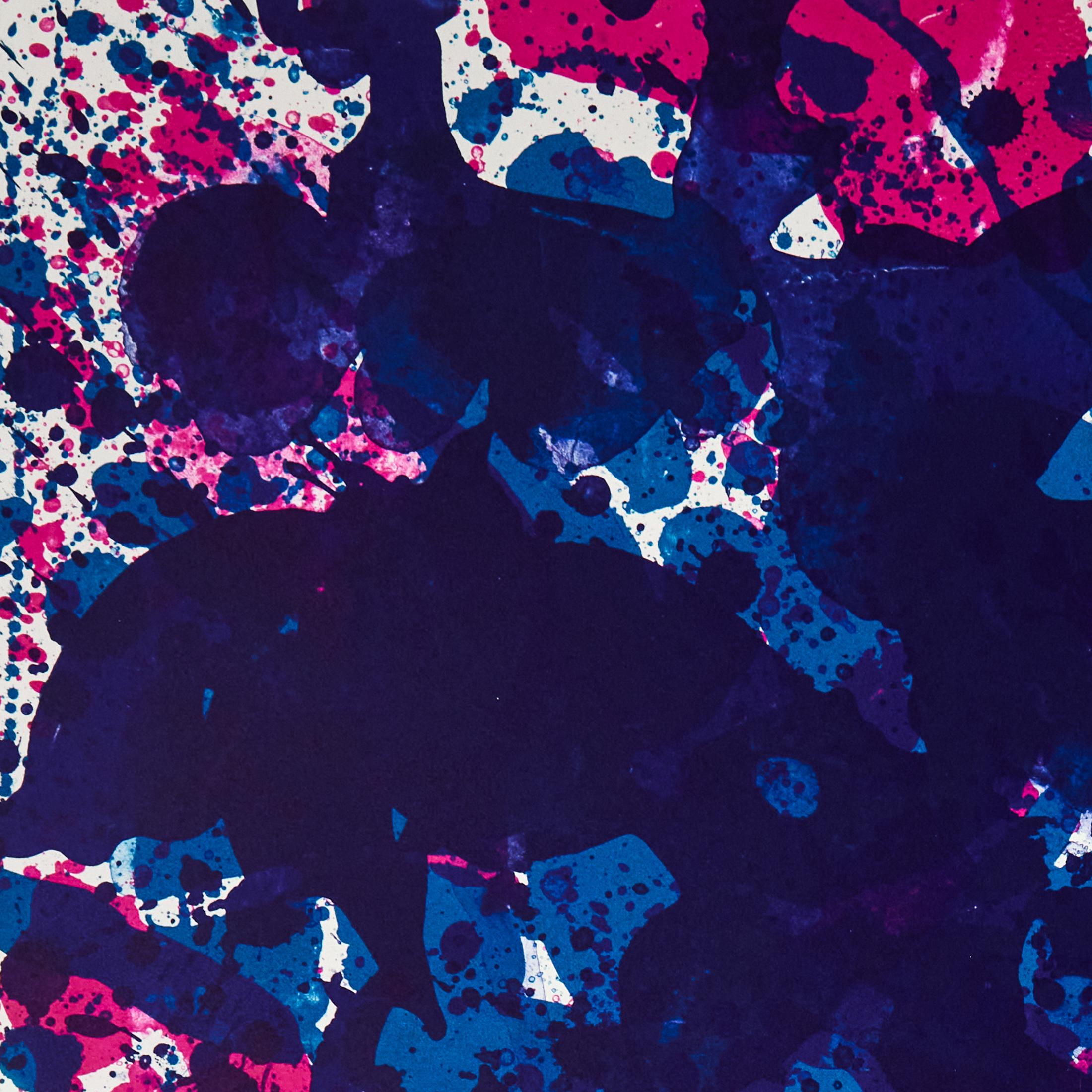 Deep Blue - Abstract Expressionist Print by Sam Francis