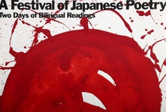 Festival of Japanese Poetry, Abstract Expressionist Poster by Sam Francis