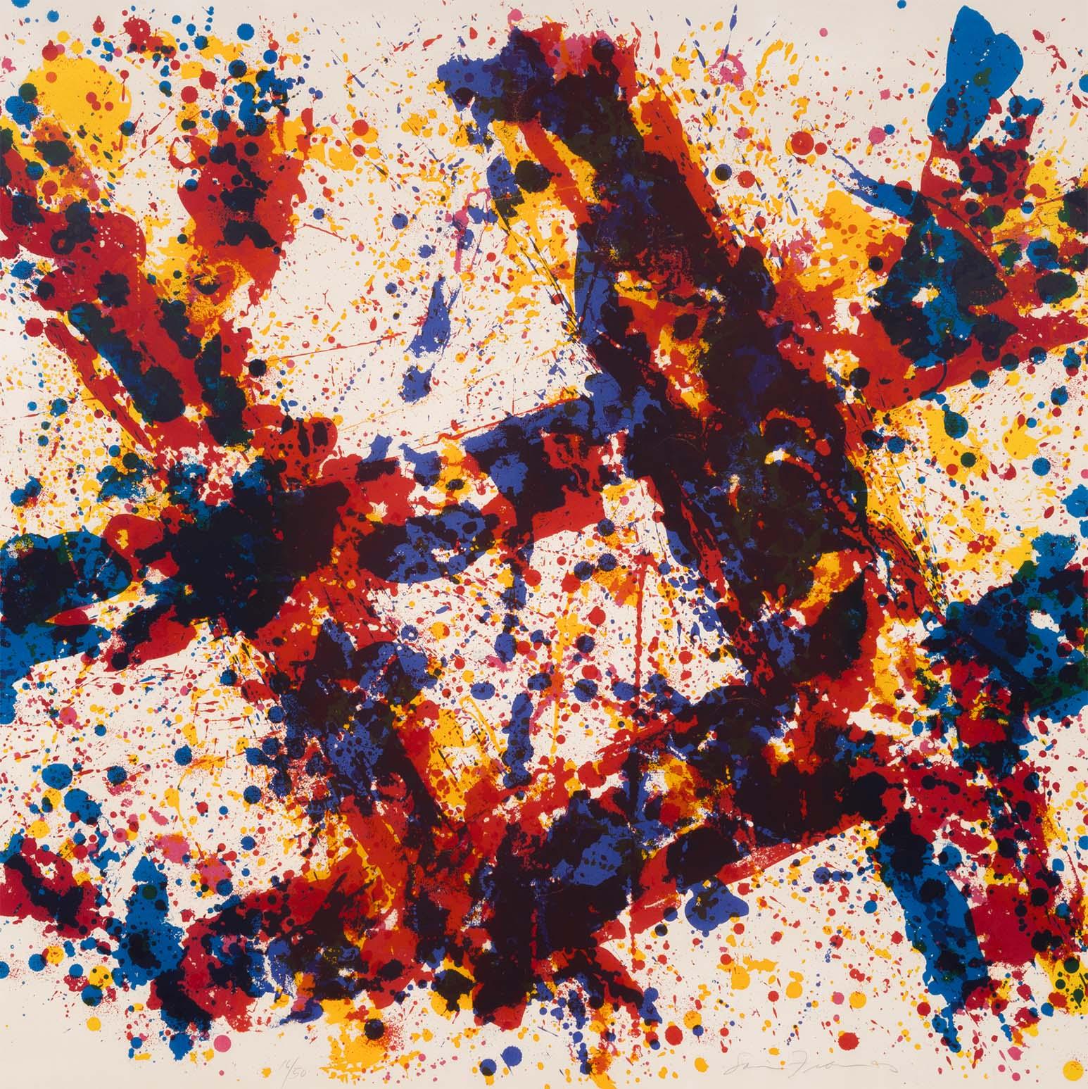 Sam Francis (1923-1994) is one of the most distinctive and collected 20th-century abstract artists. 

Francis began painting during convalescence from an injury sustained during a plane crash whilst serving in WWII. Initially used as a distraction,