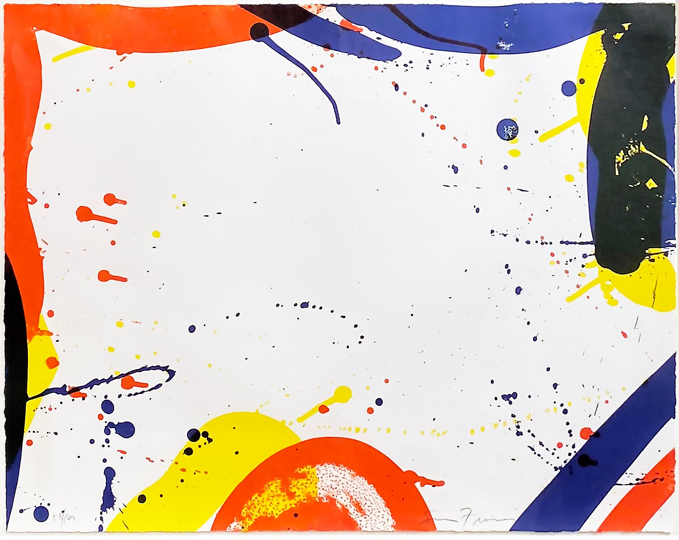 Sam Francis Abstract Print - Framed