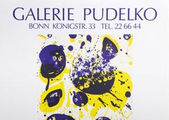 Galerie Pudeklo, Abstract Expressionist Poster by Sam Francis