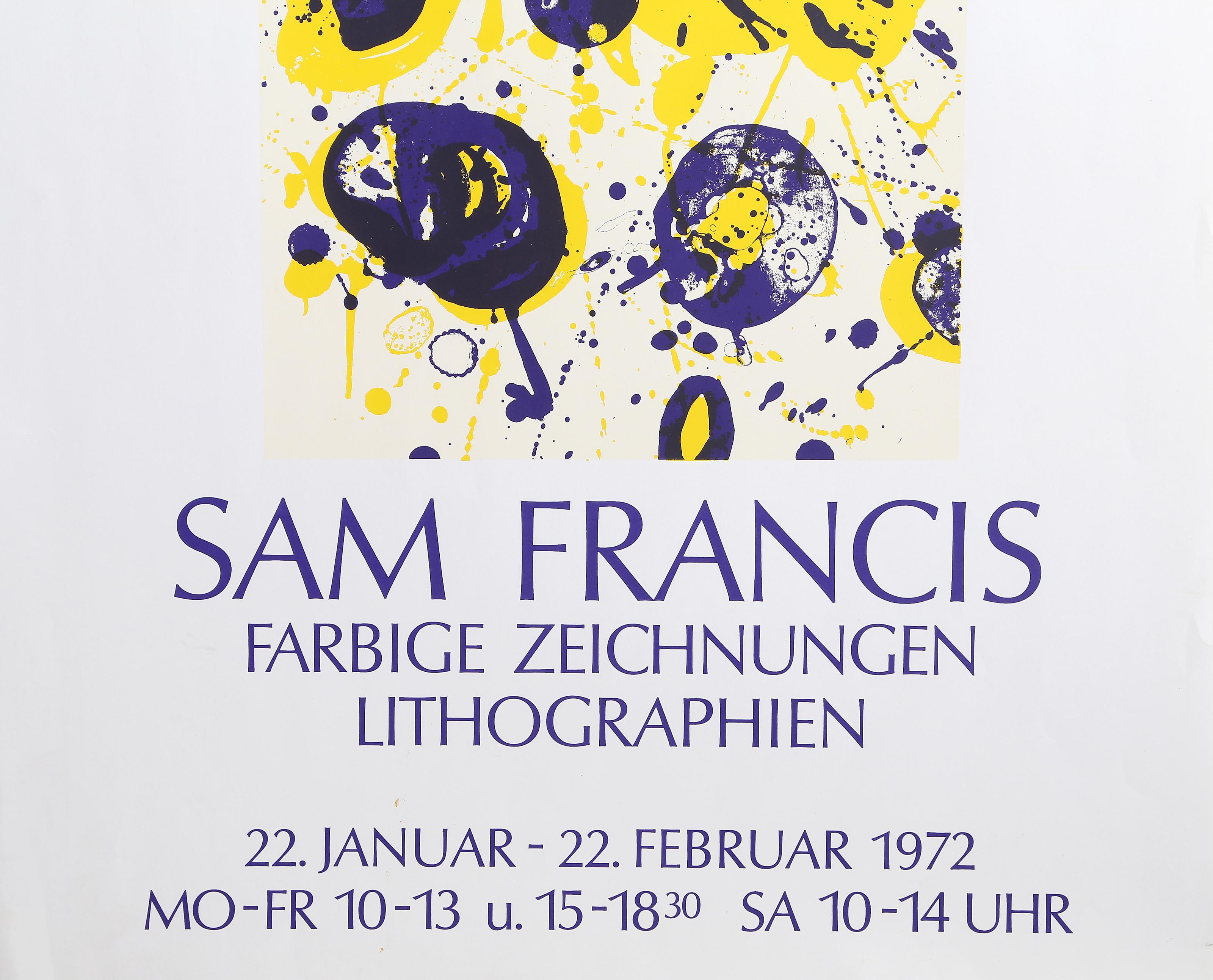 Galerie Pudeklo, Poster espressionista astratto di Sam Francis in vendita 2