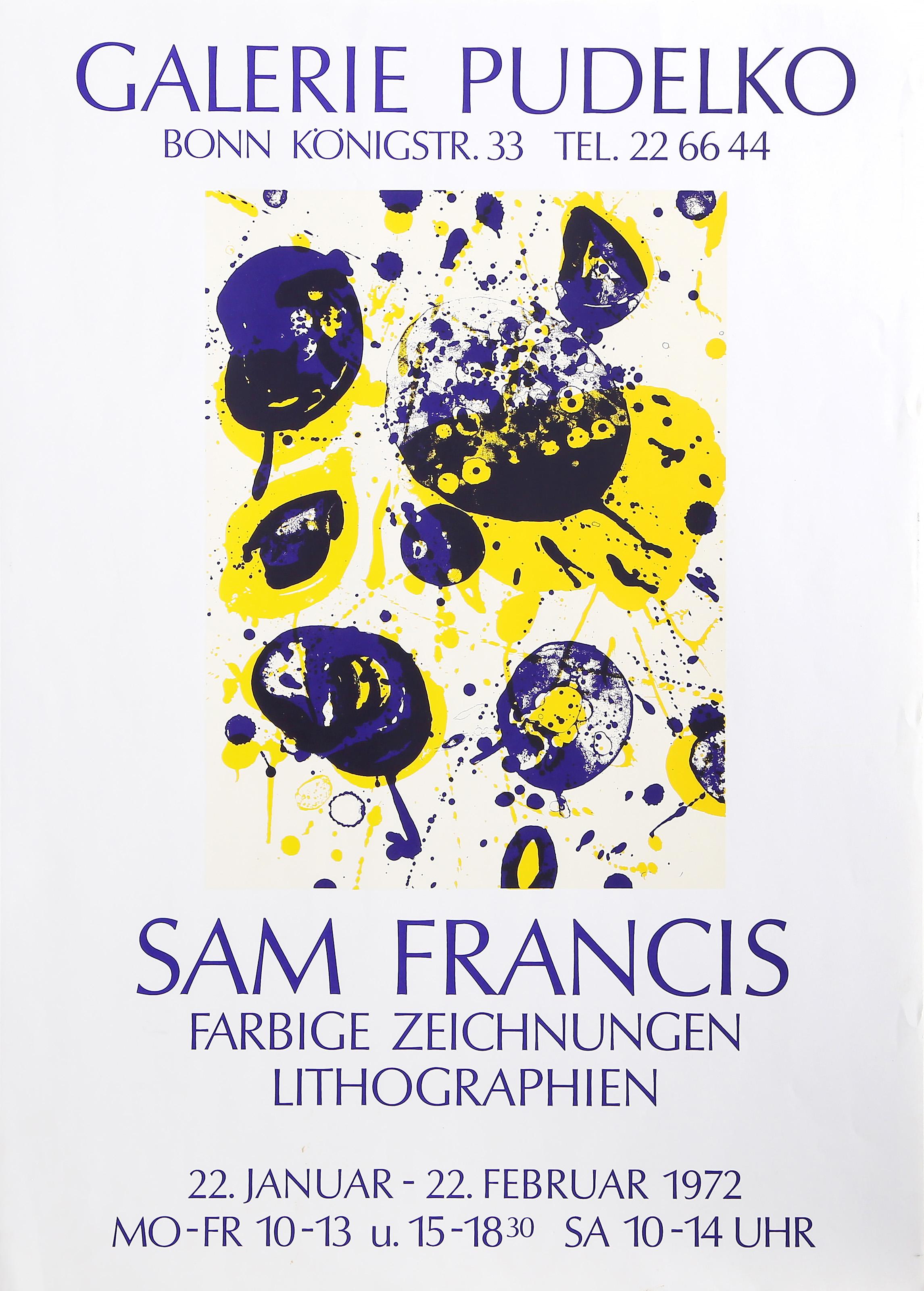  Sam Francis, Americano (1923 - 1994) -  Galerie Pudeklo, Anno:  1972, Medio:  Poster, Dimensioni:  27.5 x 19.75 in. (69.85 x 50.17 cm) 