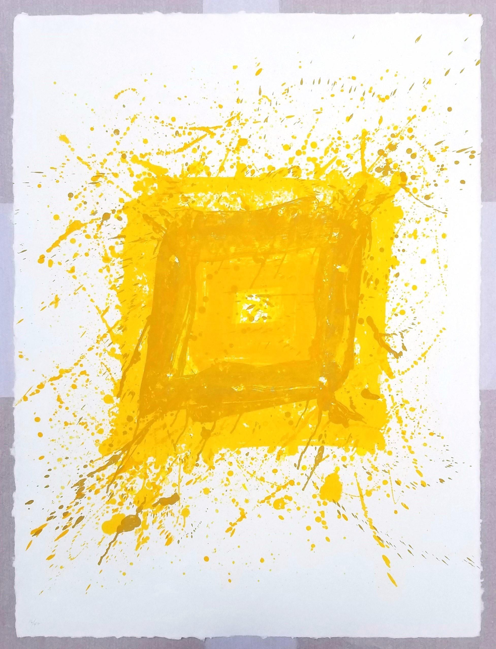 Generated (SF-275) /// Huge Diptych Sam Francis Abstract Expressionism Yellow For Sale 1