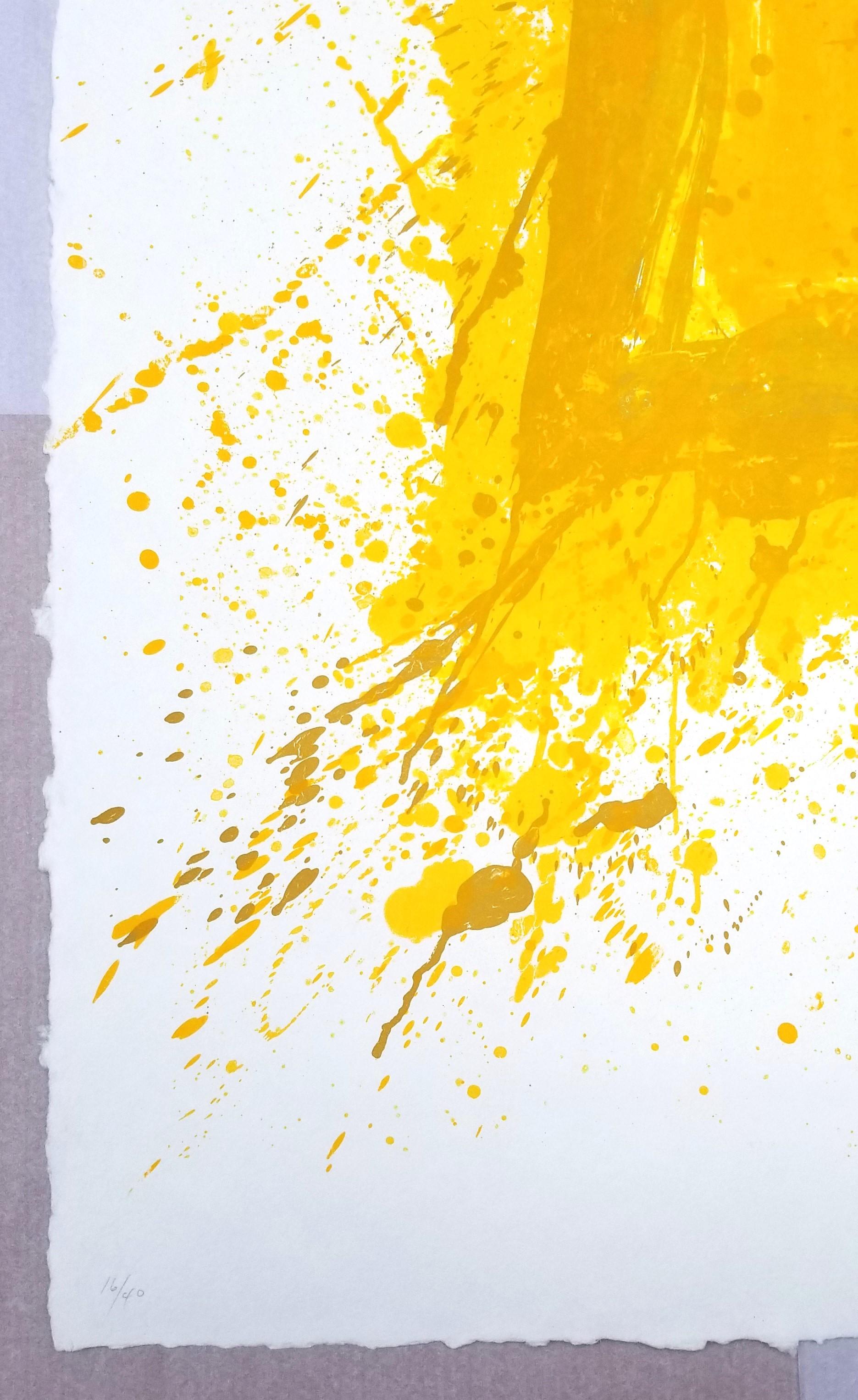 Generated (SF-275) /// Huge Diptych Sam Francis Abstract Expressionism Yellow For Sale 2