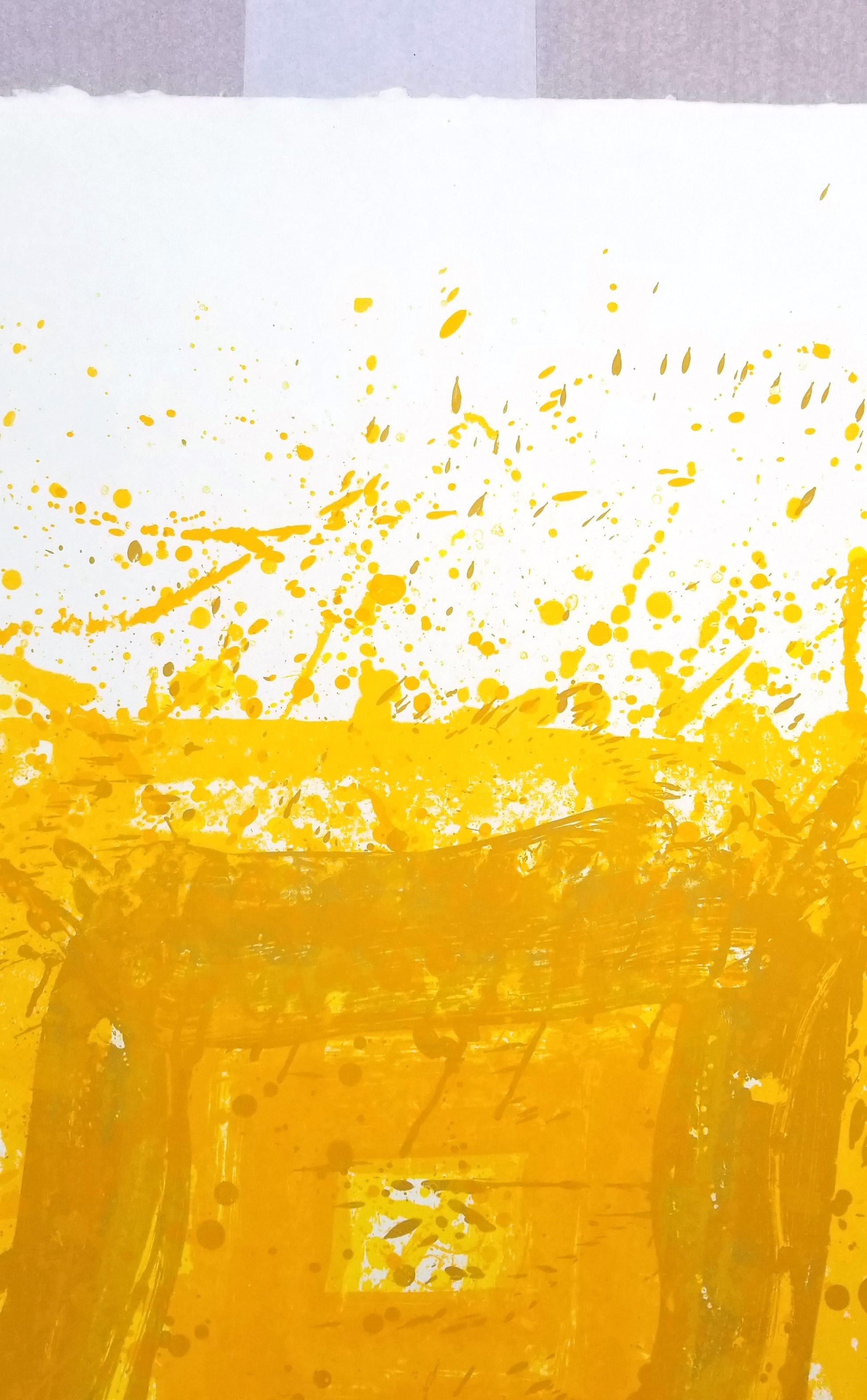 Generated (SF-275) /// Huge Diptych Sam Francis Abstract Expressionism Yellow For Sale 6