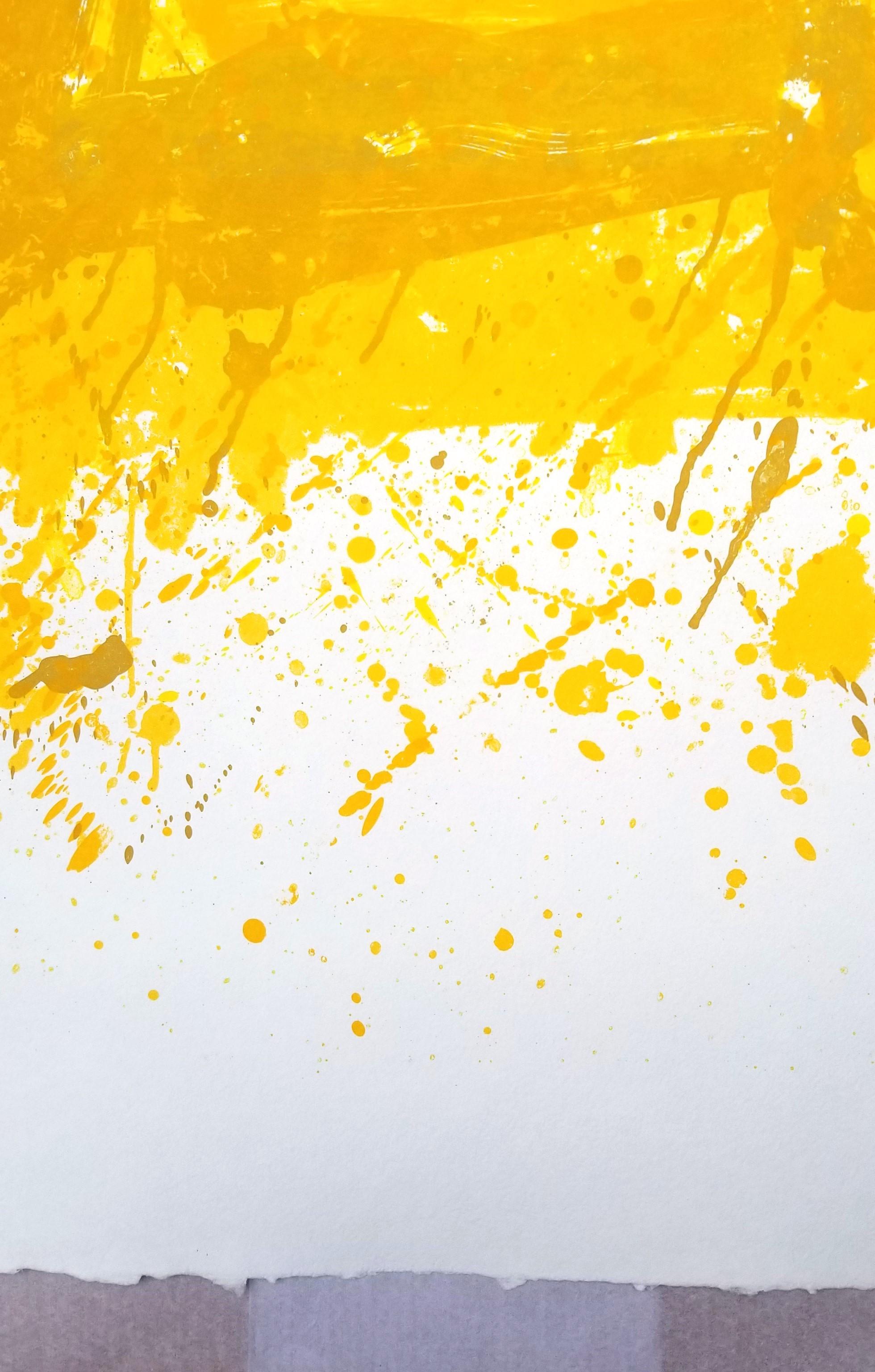 Generated (SF-275) /// Huge Diptych Sam Francis Abstract Expressionism Yellow For Sale 7