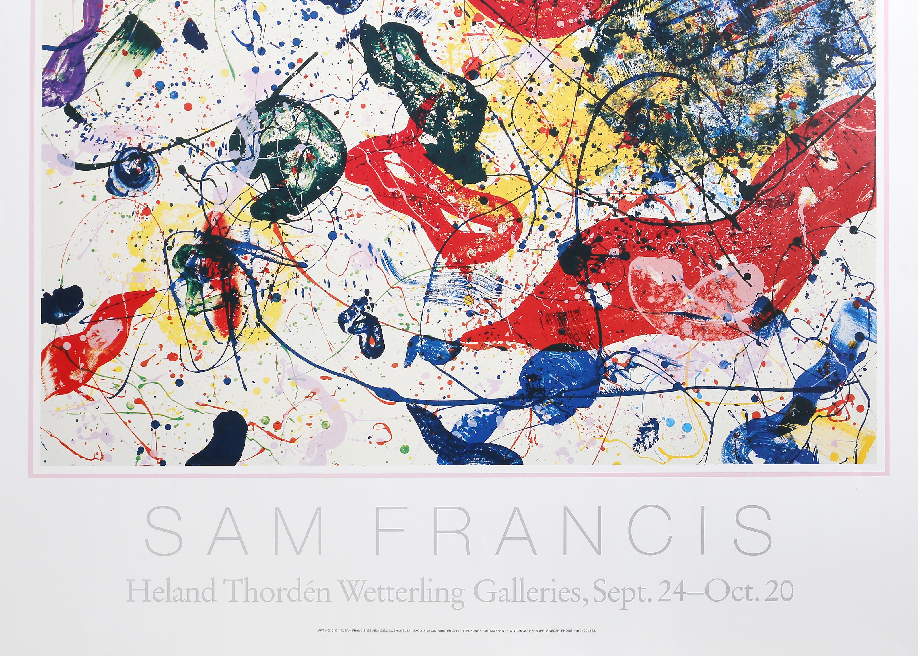 Gallerie Heland Thorden Wetterling, Poster espressionista astratto, Sam Francis in vendita 2
