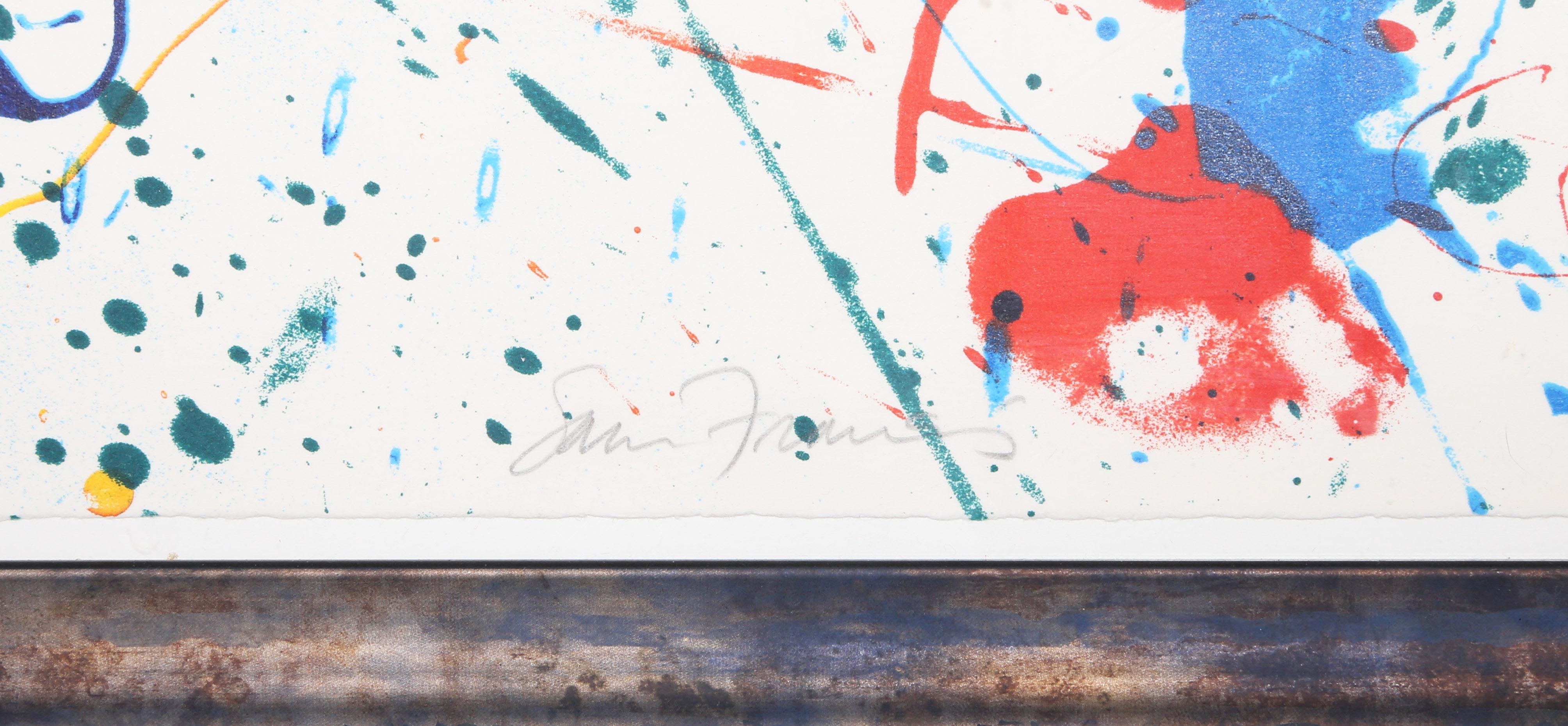Abstrakt-expressionistischer Siebdruck des King Corpse von Sam Francis im Angebot 2