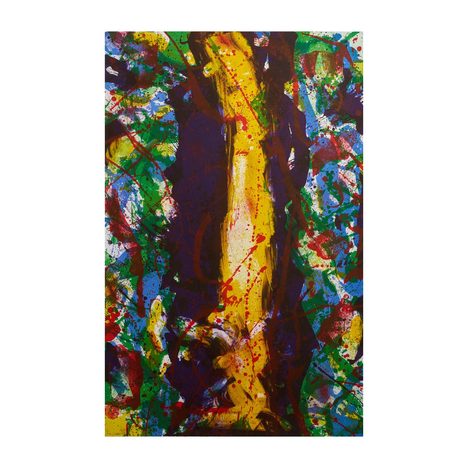 Lemon/Plum - Print by Sam Francis