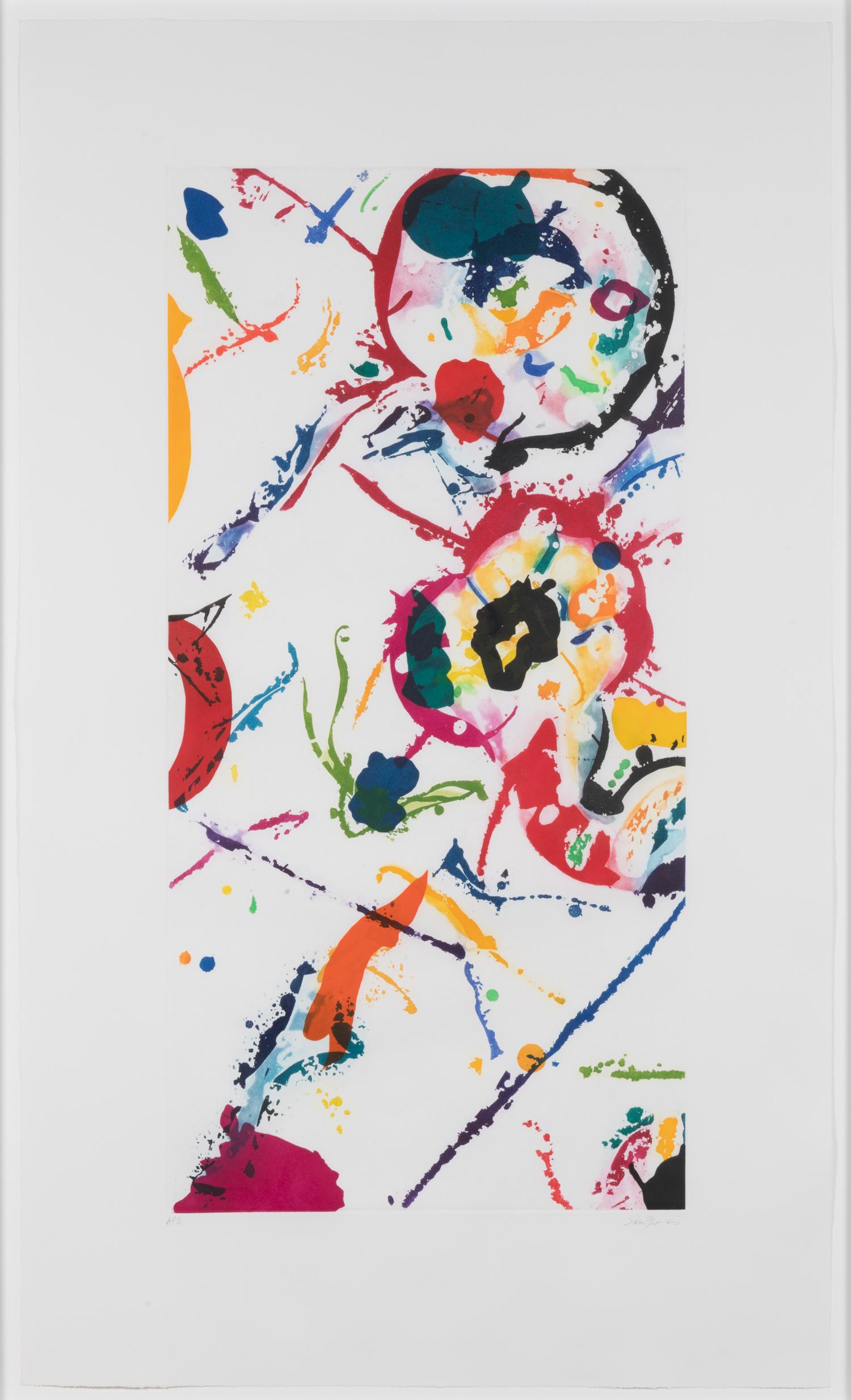 Sam Francis Abstract Print - Leo Rising