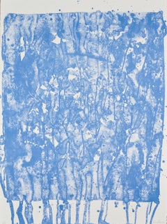 Papierski Portfolio Espresionismo astratto blu a secco Contemporaneo Decorativo