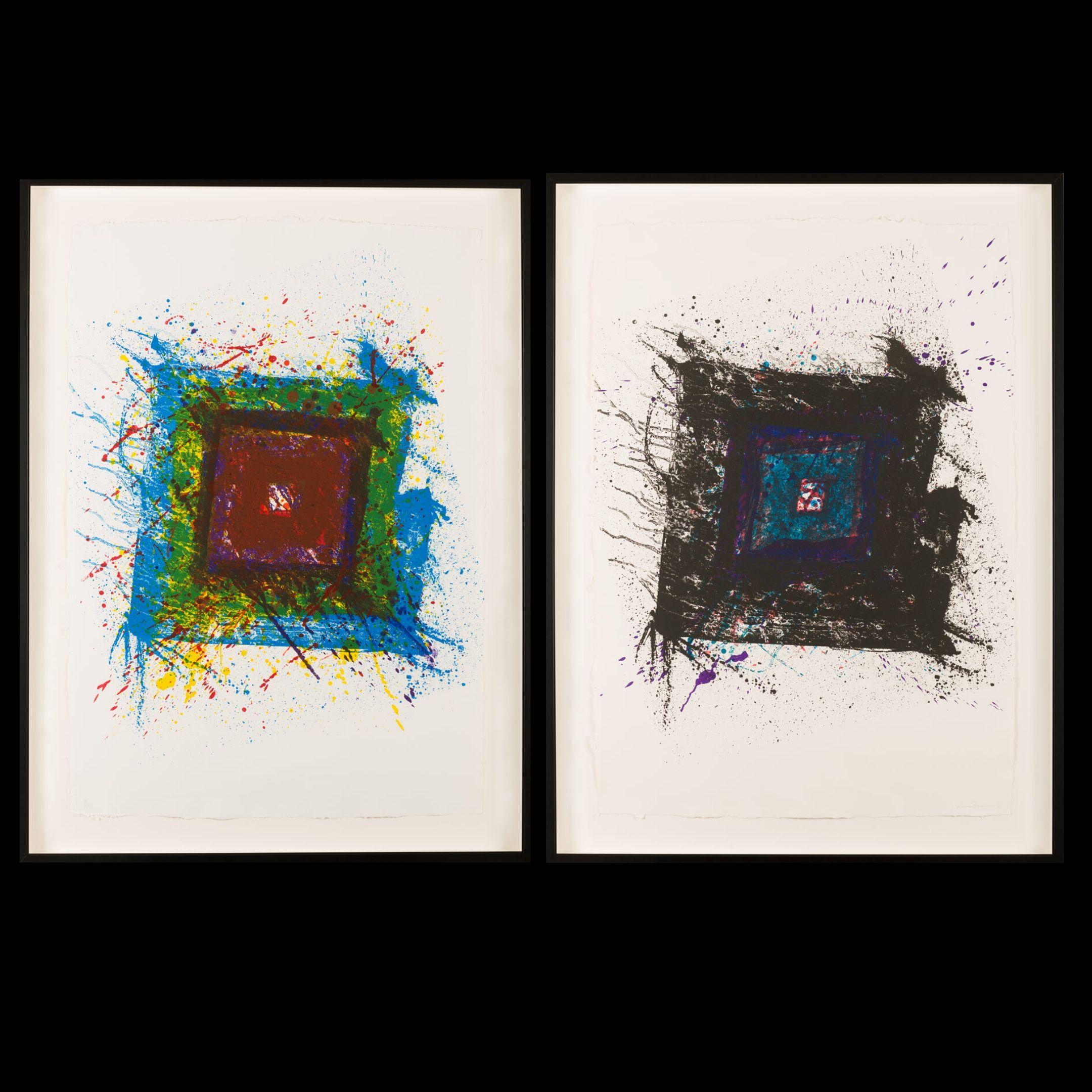  Francis, Sam                  
(1923 – 1994)

"Paradise of Ash". ( Suite of 1 - Diptych)

Lithograph in color on HMP Koller paper, in two sheets
Signed in pencil on lower right and numbered in pencil on lower left
Blindstamp of the