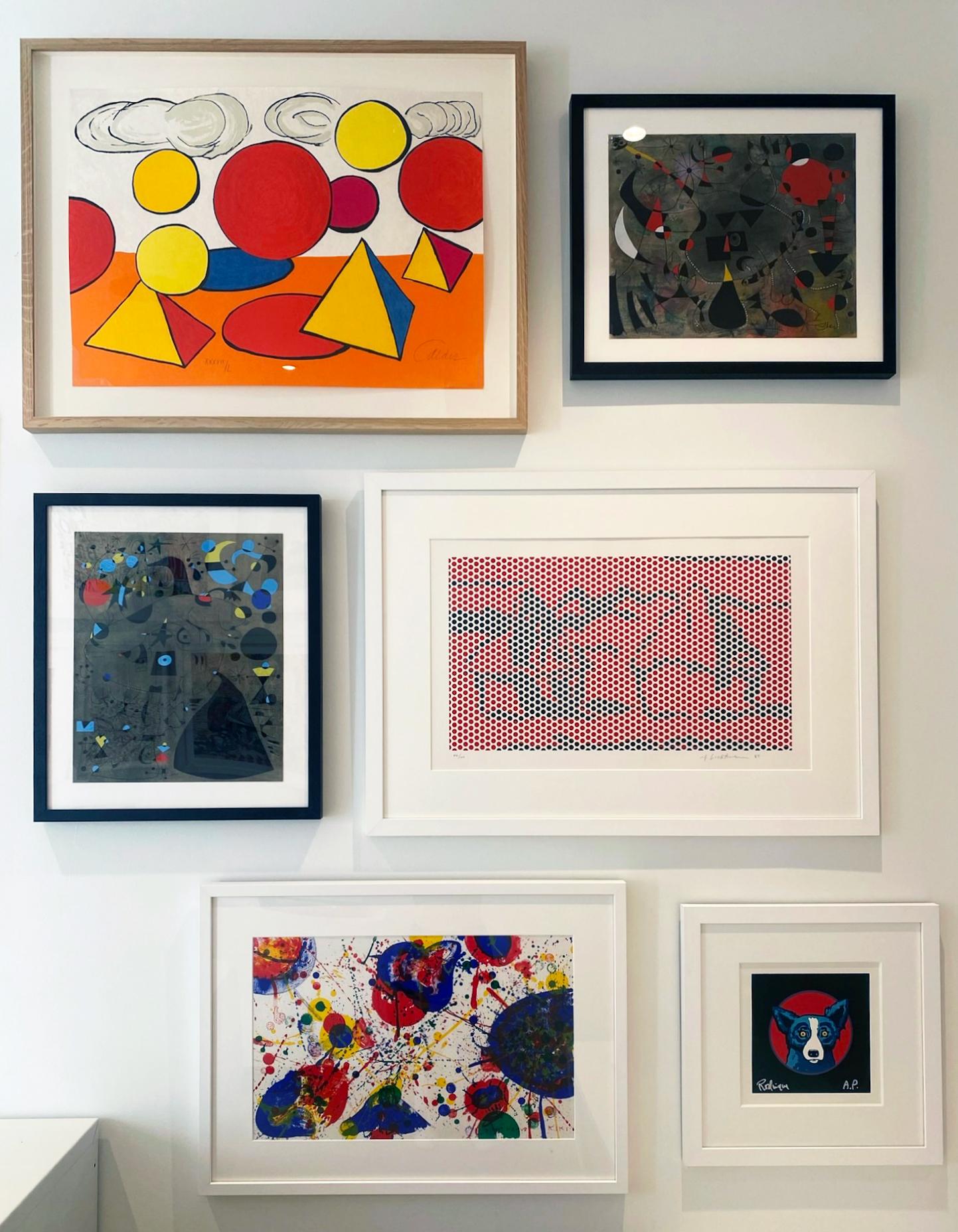 Pink Venus Kiki, from 1¢ Life - Beige Abstract Print by Sam Francis