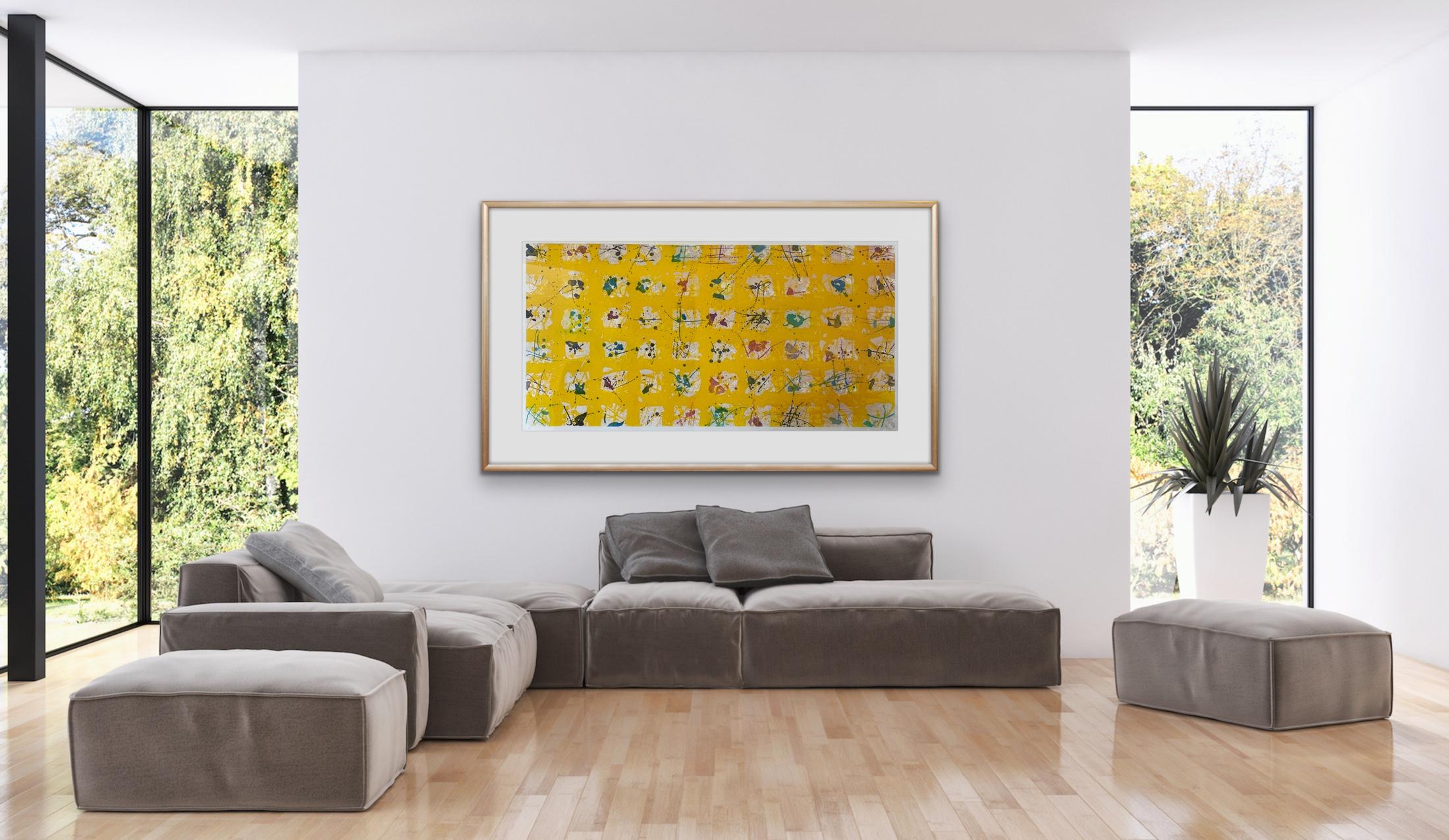 Sam Francis, Pioggia d'Oro: Le Cinque Stagioni (Golden Rain) 1988 Color Aquatint 10