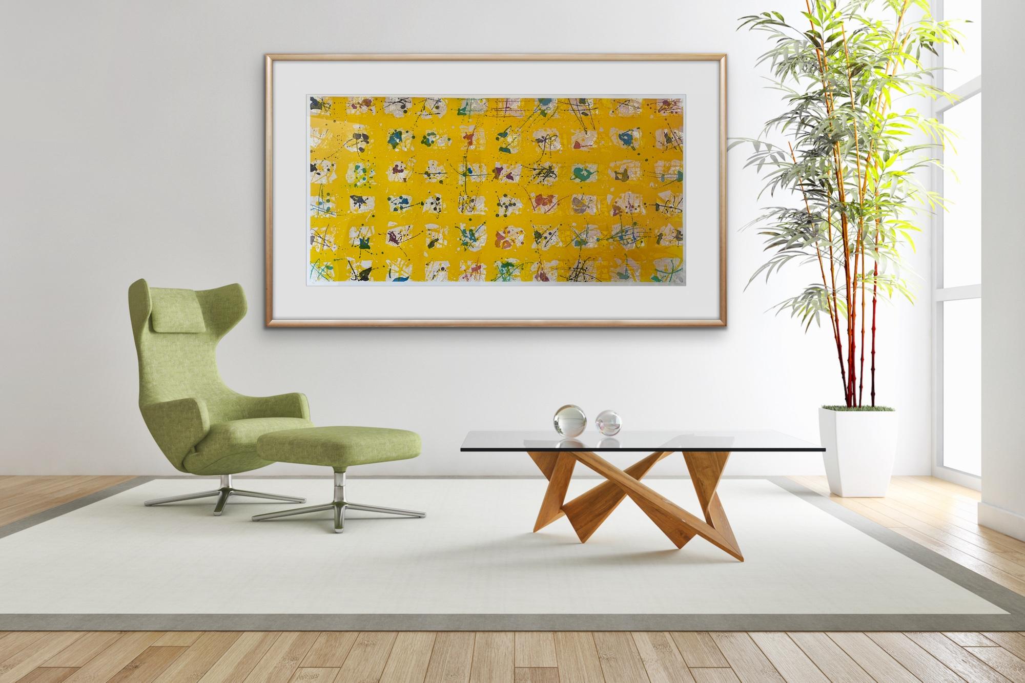 Sam Francis, Pioggia d'Oro: Le Cinque Stagioni (Golden Rain) 1988 Color Aquatint 11