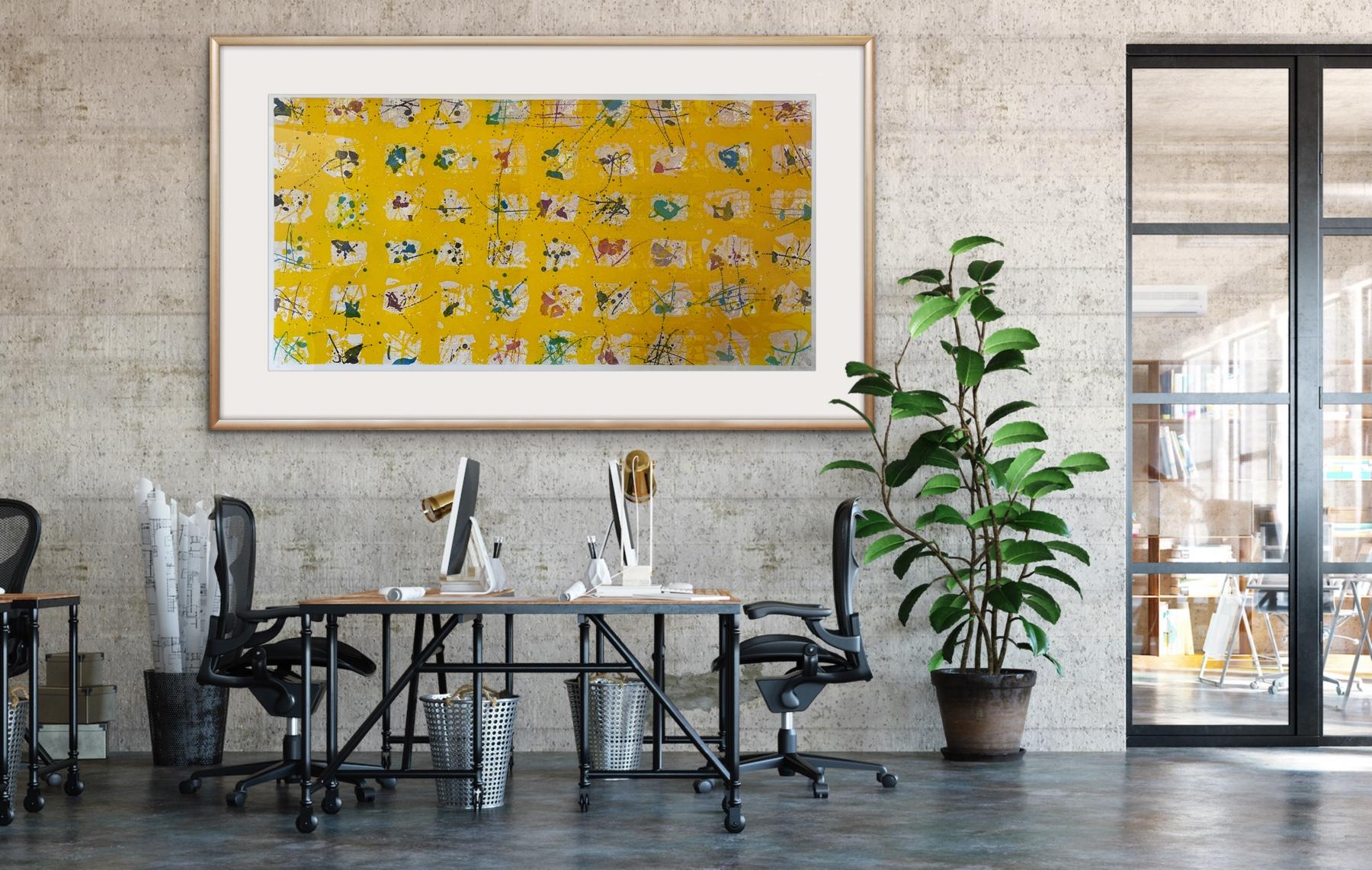 Sam Francis, Pioggia d'Oro: Le Cinque Stagioni (Golden Rain) 1988 Color Aquatint 12