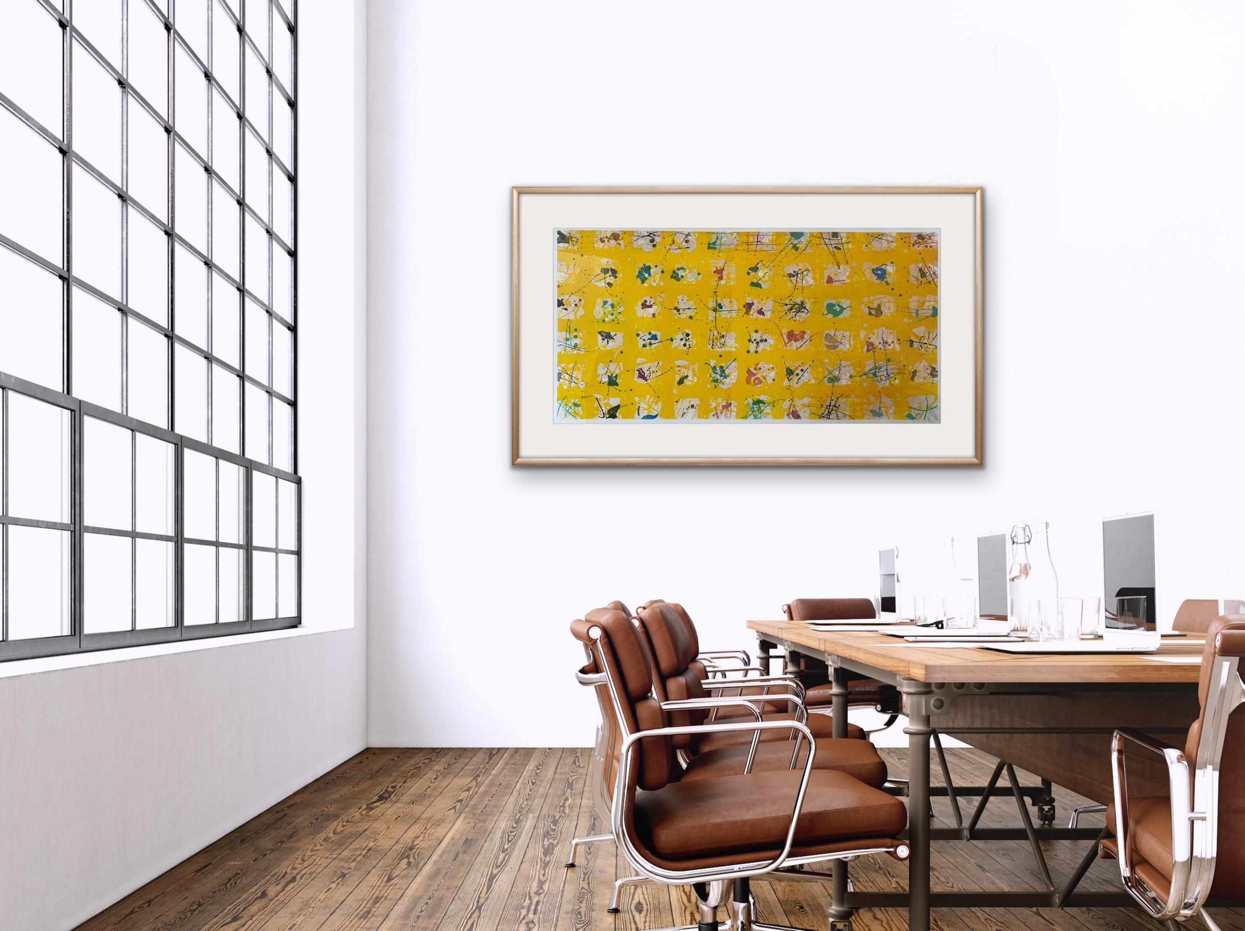 Sam Francis, Pioggia d'Oro: Le Cinque Stagioni (Golden Rain) 1988 Color Aquatint 13