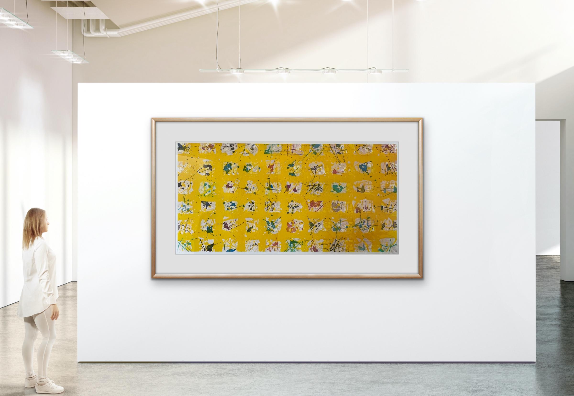 Sam Francis, Pioggia d'Oro: Le Cinque Stagioni (Golden Rain) 1988 Color Aquatint 8