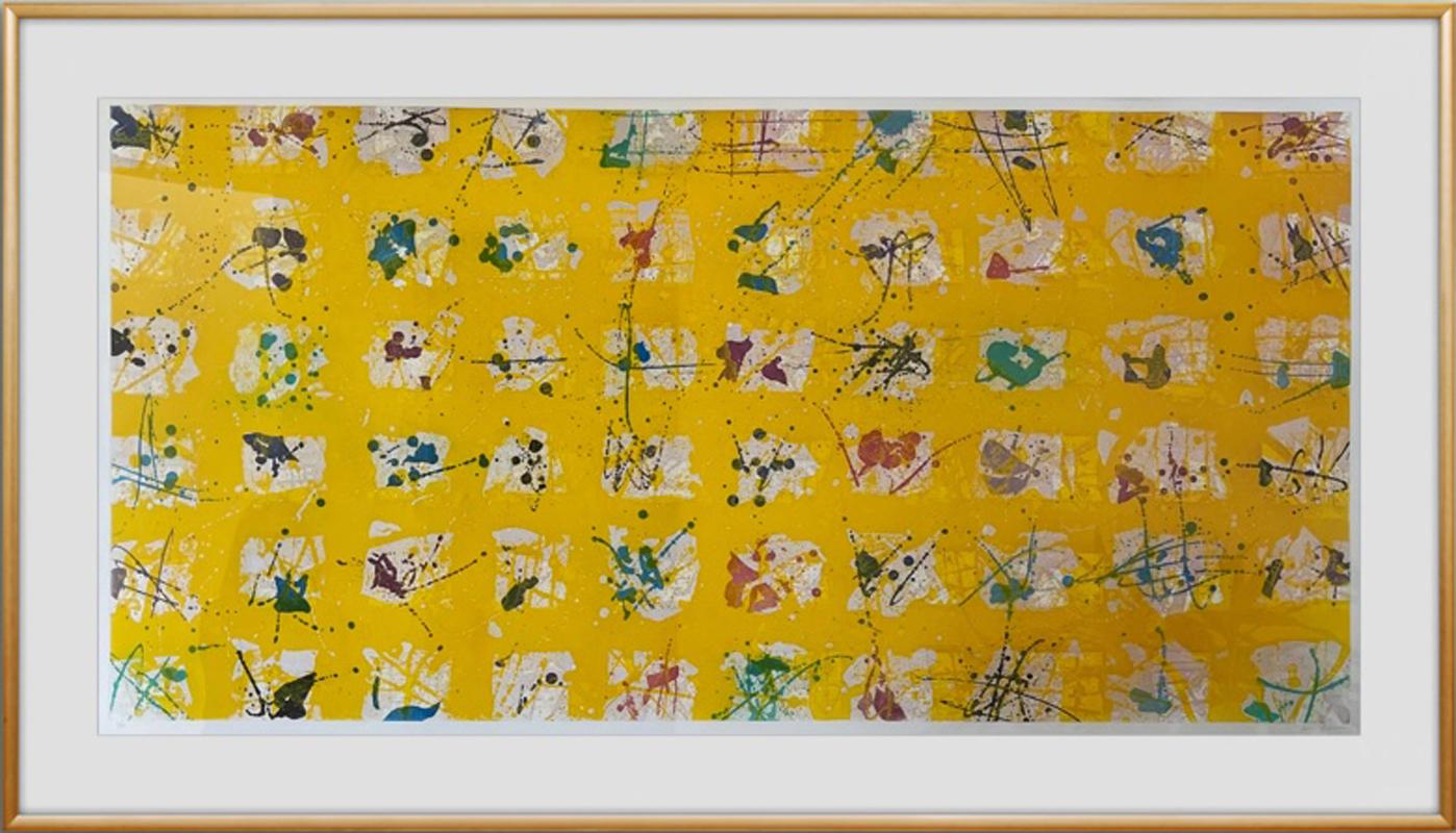 Pioggia d'Oro: Le Cinque Stagioni (Golden Rain) 1988 Color etching/aquatint BIG