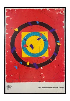  Sam Francis Abstract Expression 1984 Los Angeles Olympic Poster  