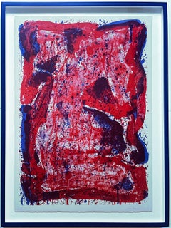 Sam Francis - Abstract Expressionist lithograph, Signed/N from Wolf Kahn Estate