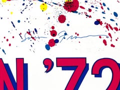 Sam Francis McGovern '72 Poster (Hand signed by Sam Francis) Abstract lithograph